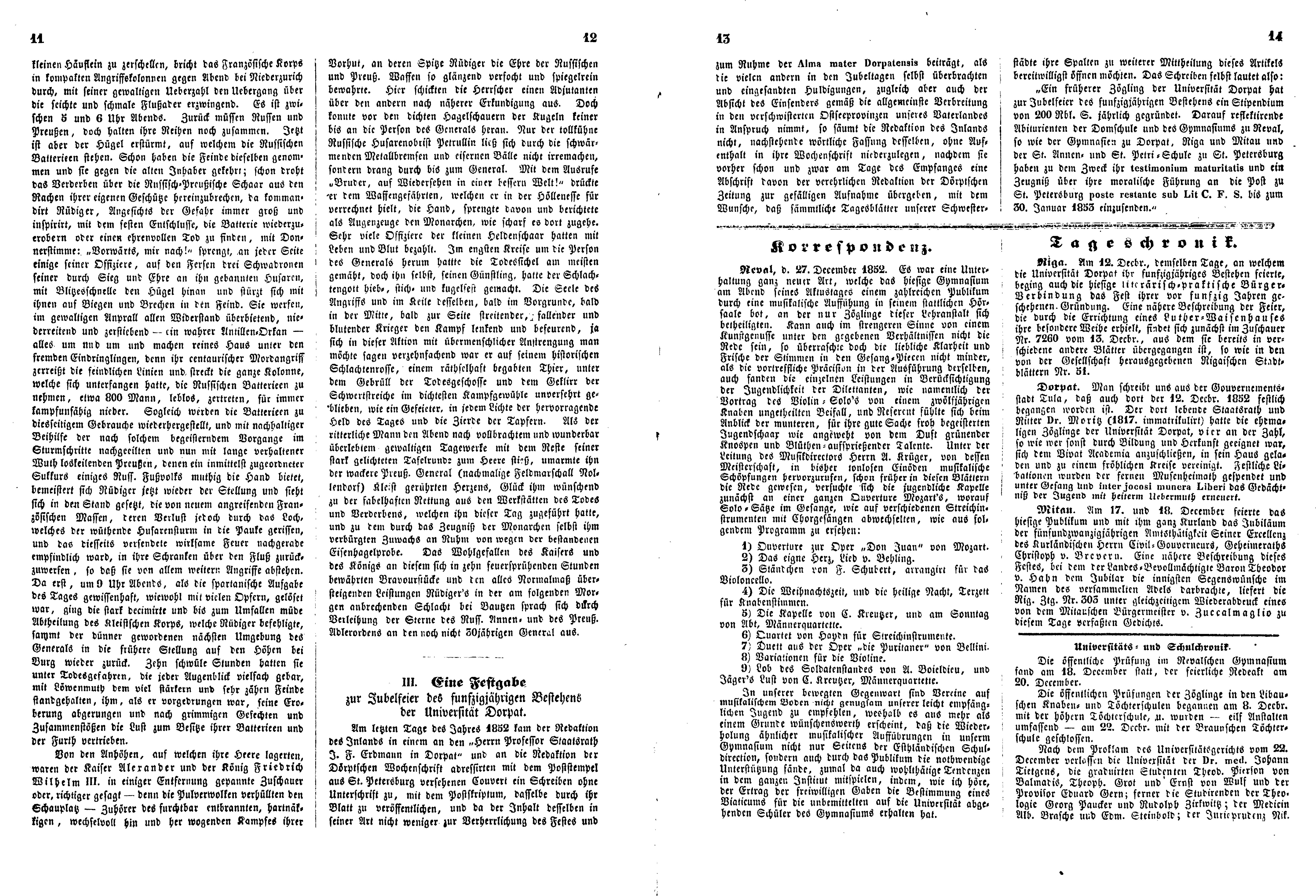 Das Inland [18] (1853) | 13. (11-14) Main body of text