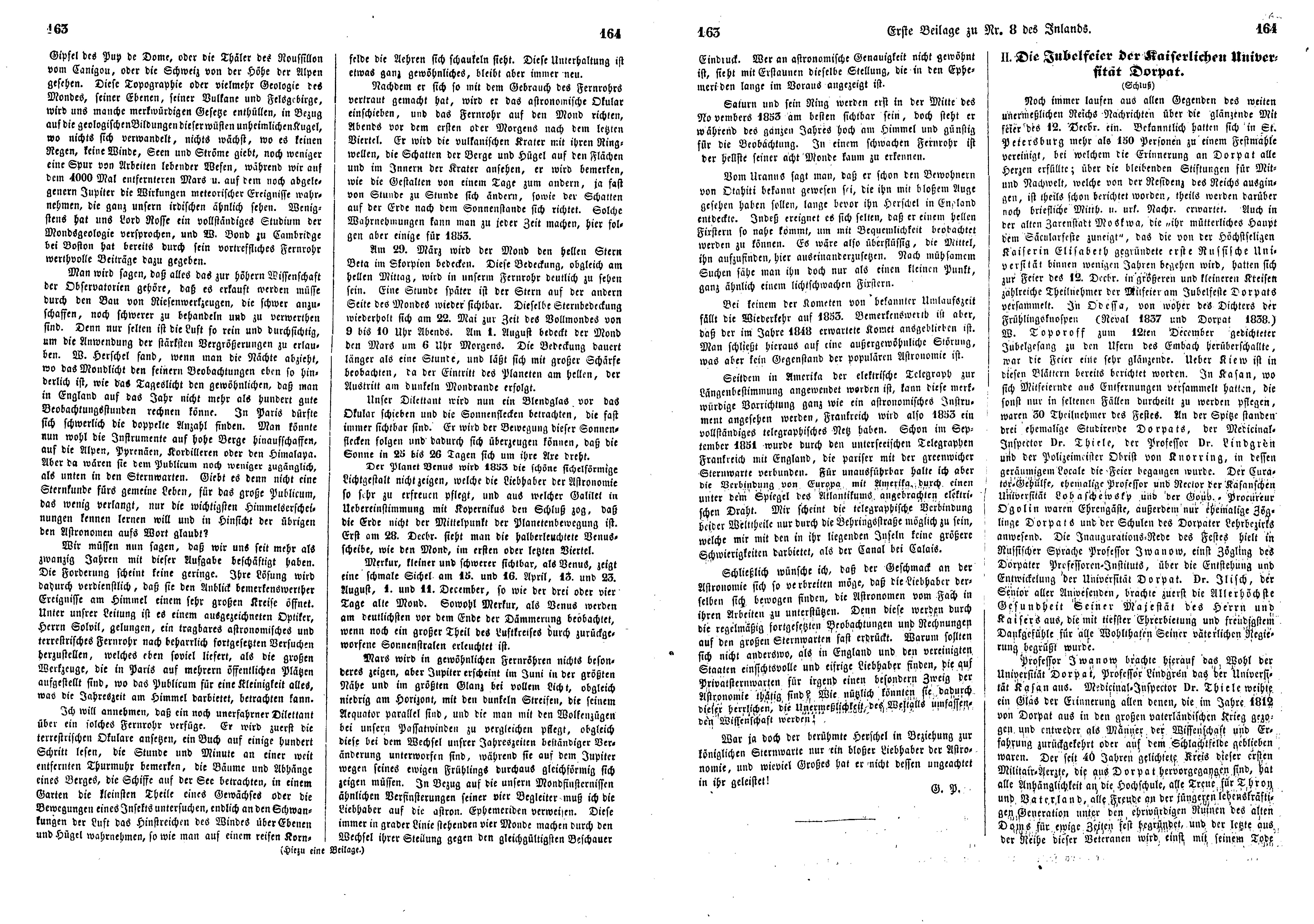 Das Inland [18] (1853) | 51. (163-166) Põhitekst