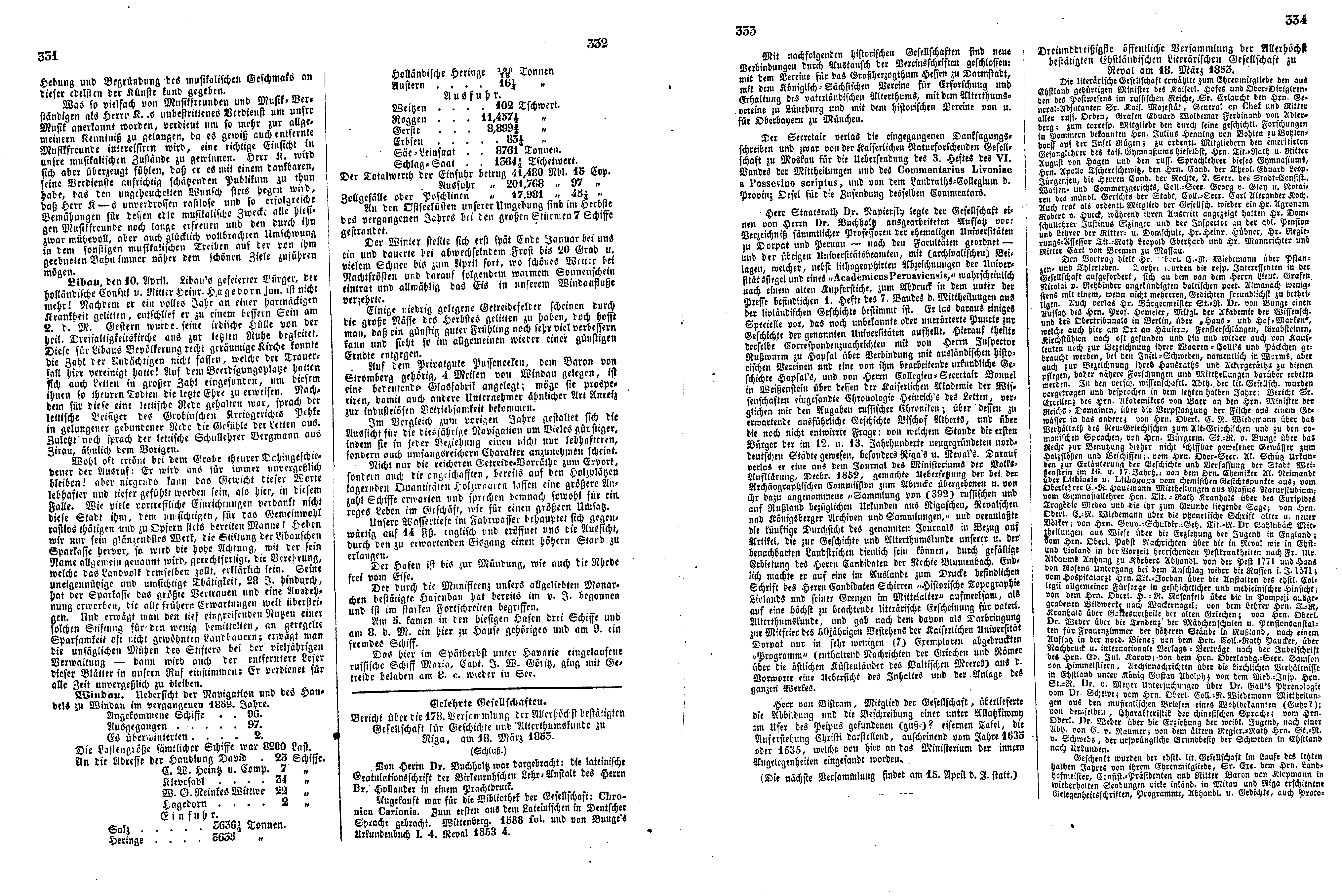 Das Inland [18] (1853) | 93. (331-334) Main body of text