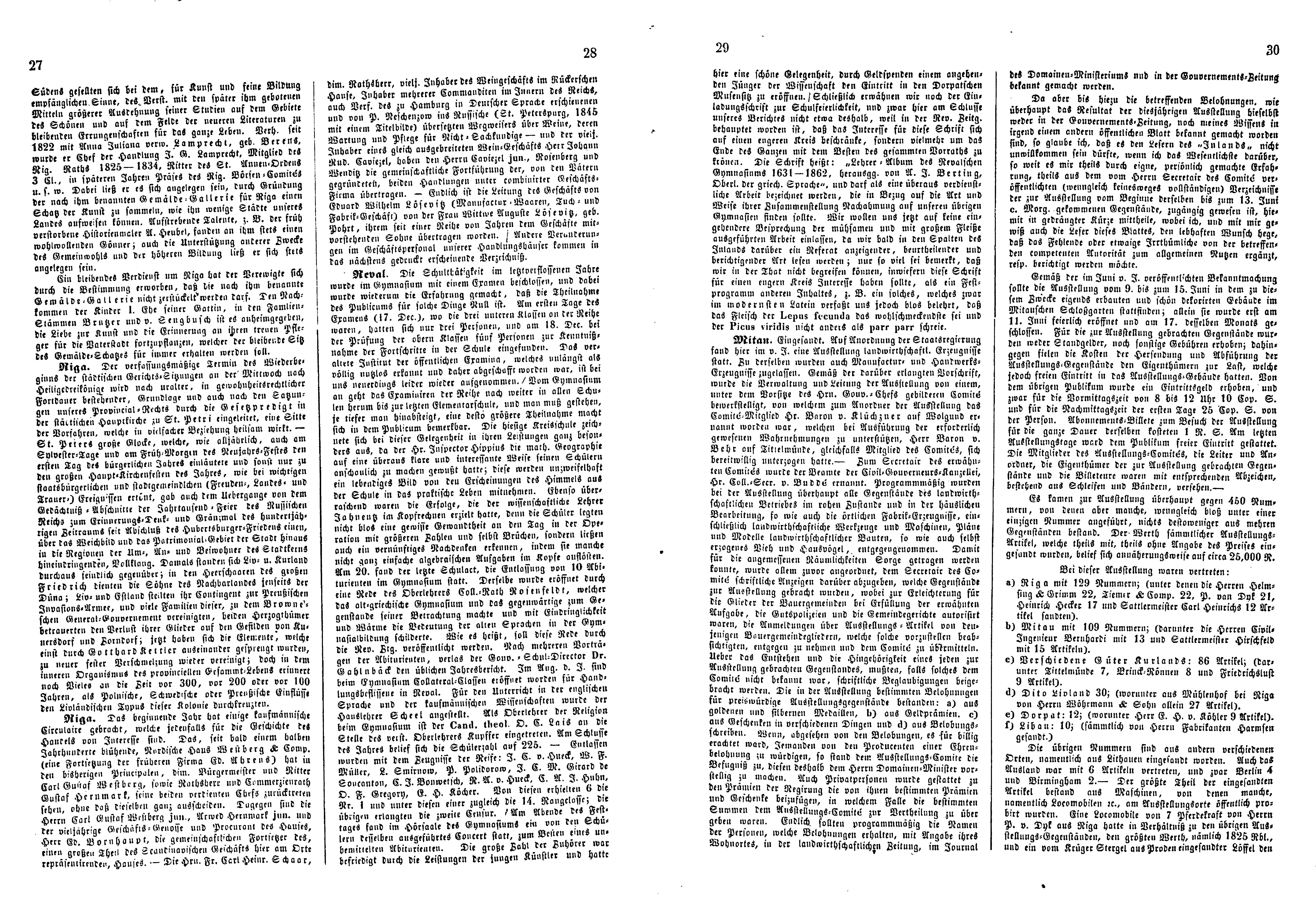 Das Inland [28] (1863) | 11. (27-30) Основной текст