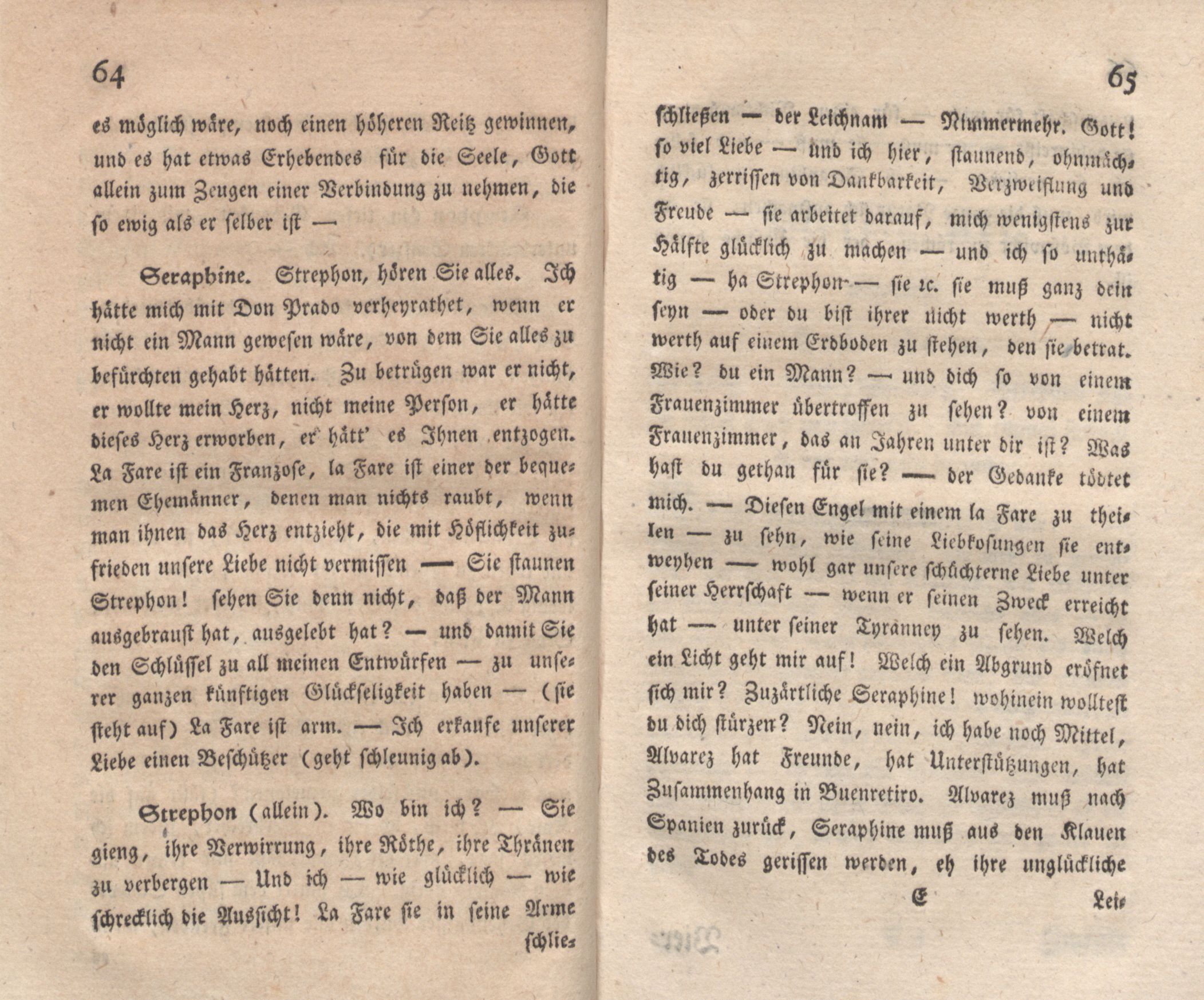 Die Freunde machen den Philosophen (1776) | 34. (64-65) Основной текст