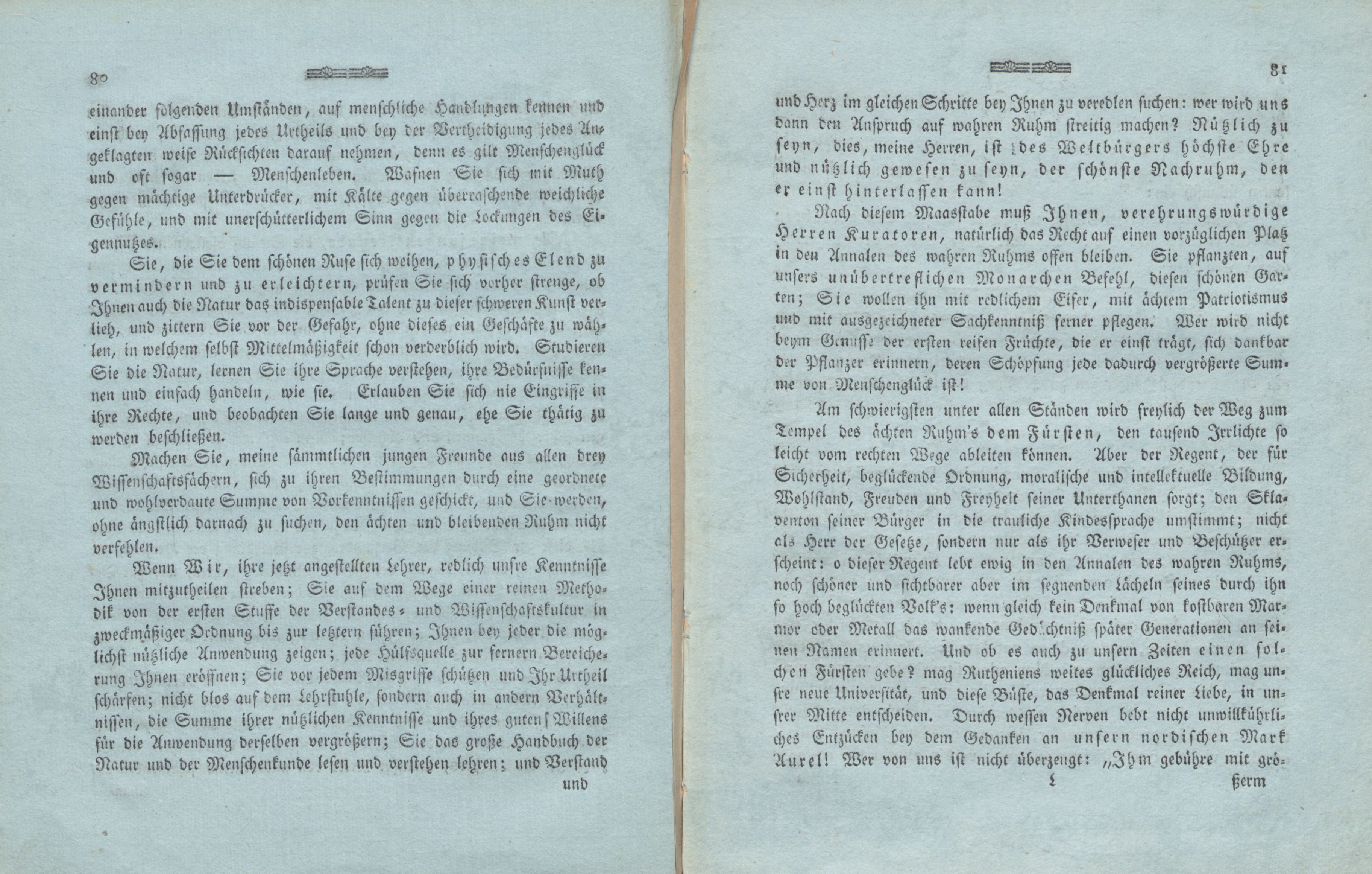 Geschichte und Beschreibung der Feyerlichkeiten ... (1802) | 41. (80-81) Main body of text