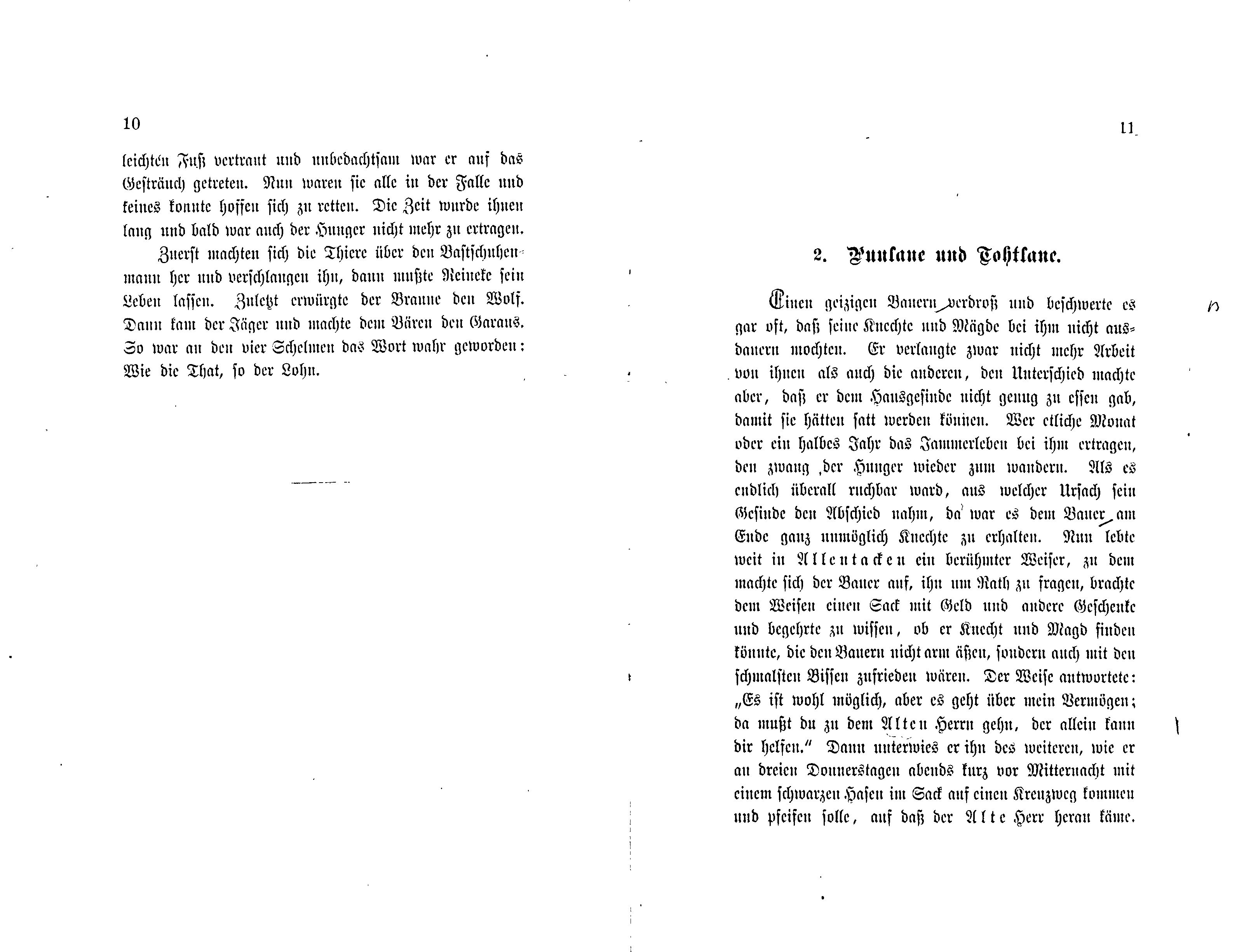Märchen und Sagen des estnischen Volkes [1] (1881) | 7. (10-11) Põhitekst