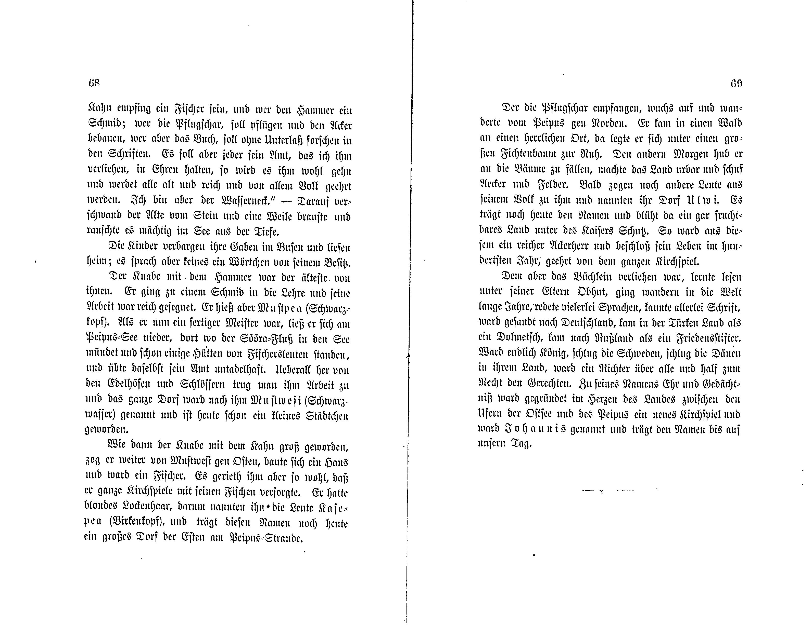 Märchen und Sagen des estnischen Volkes [1] (1881) | 36. (68-69) Основной текст