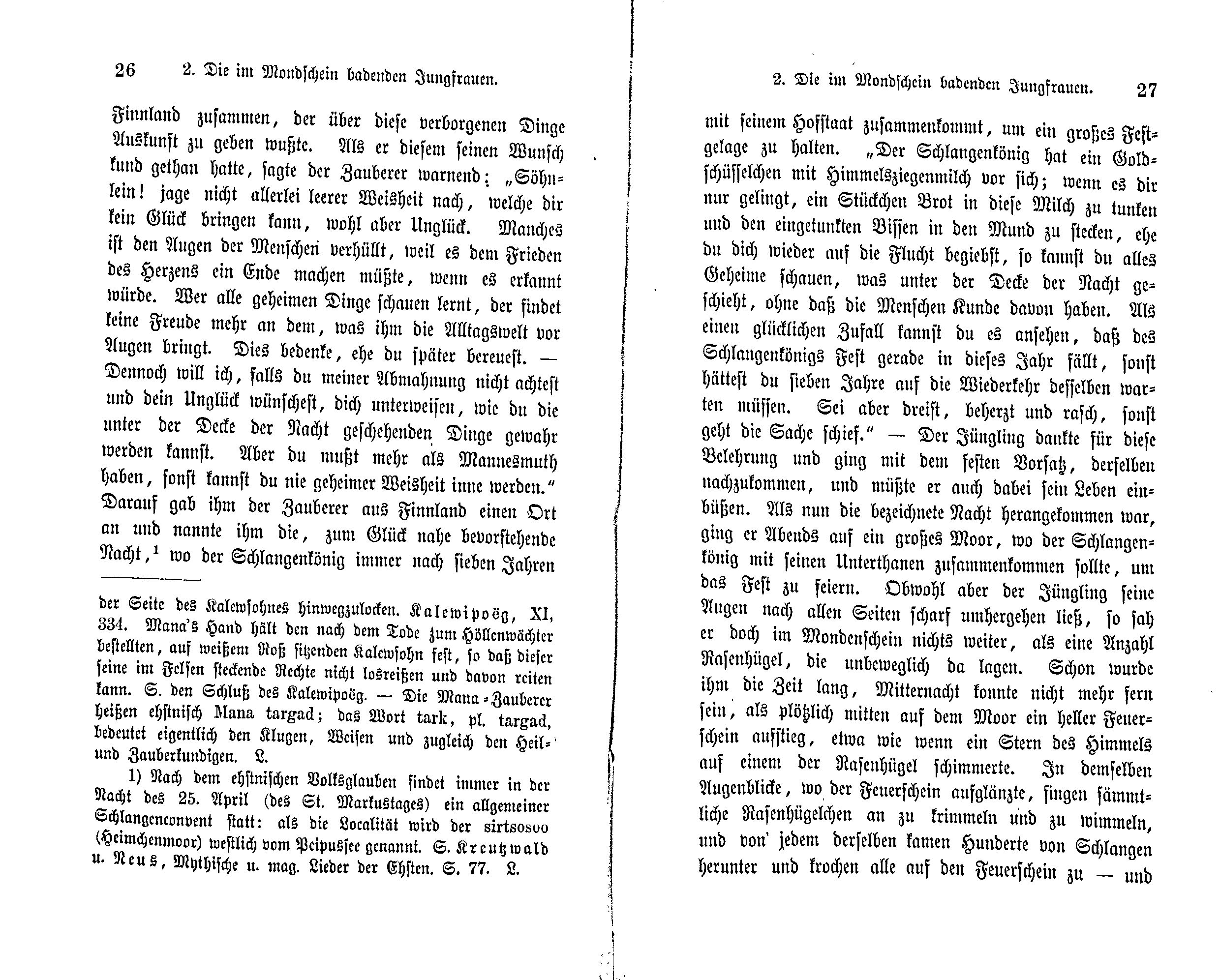 Die im Mondschein badenden Jungfrauen (1869) | 2. (26-27) Põhitekst