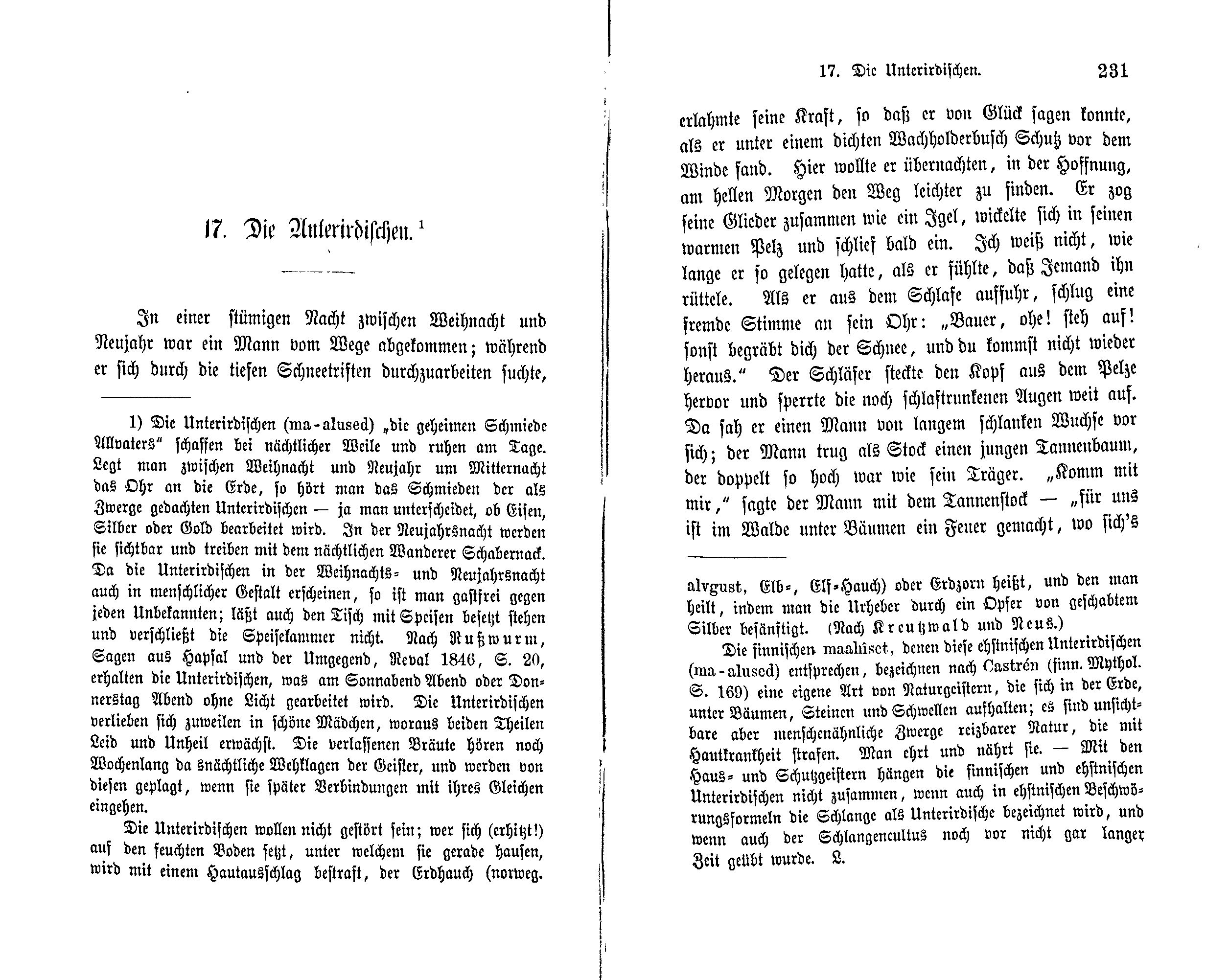 Die Unterirdischen (1869) | 1. (230-231) Main body of text