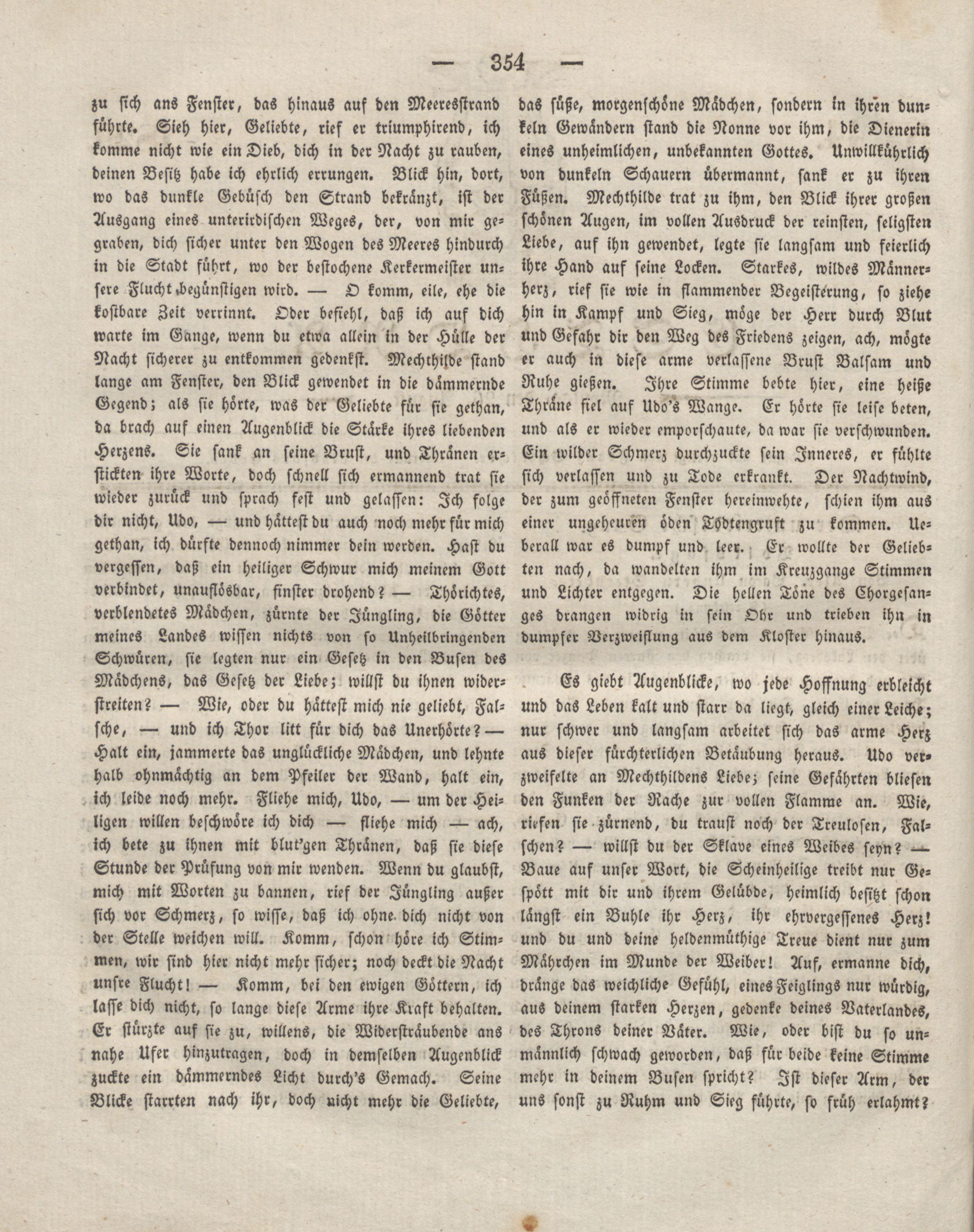Der unterirdische Gang [4] (1829) | 2. (354) Haupttext
