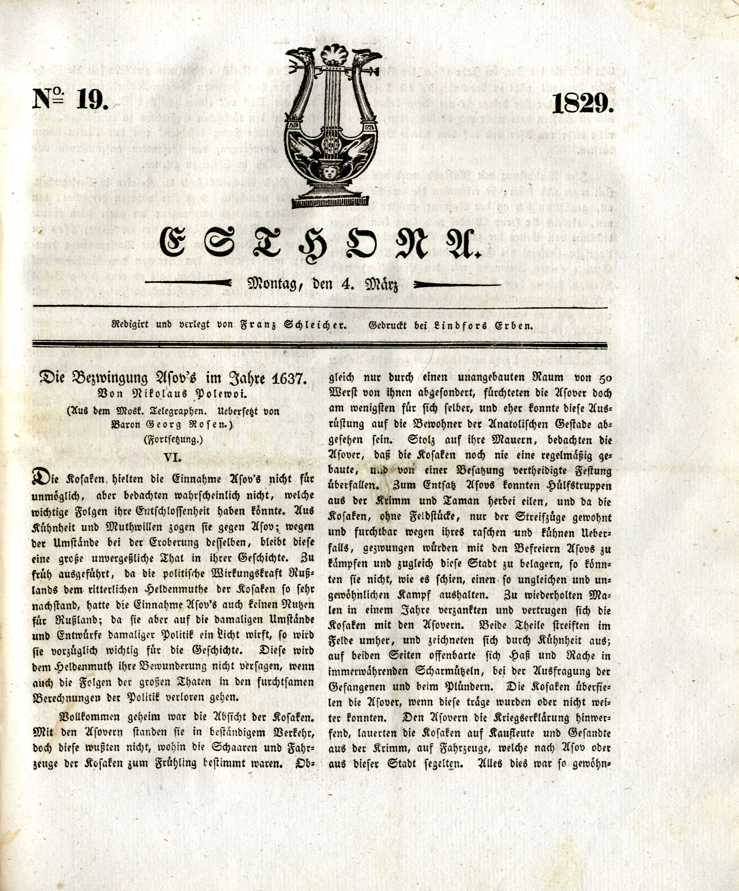 Esthona [2] (1829) | 67. (143) Haupttext