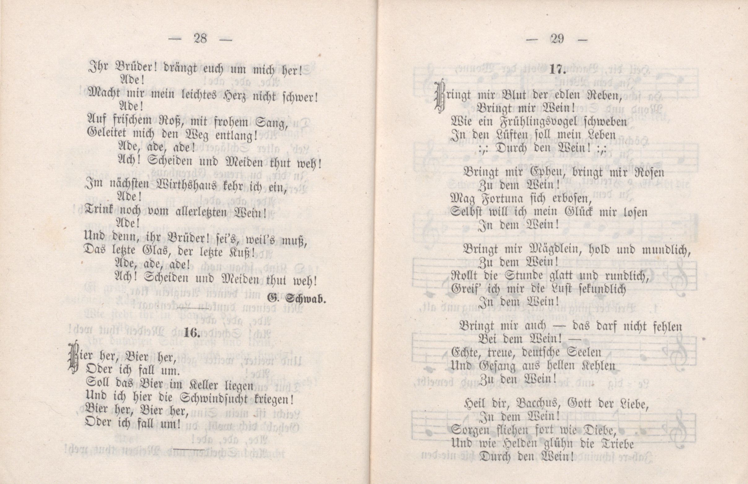 Dorpater Burschenliederbuch (1882) | 20. (28-29) Main body of text