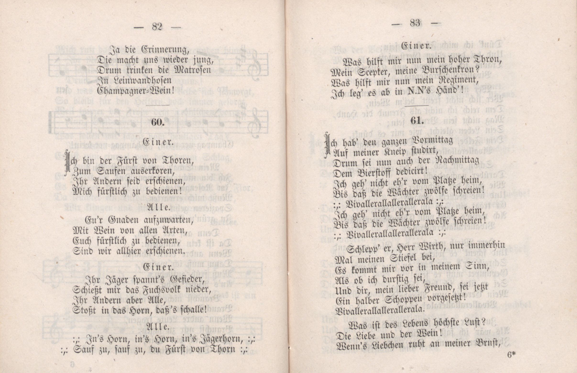 Dorpater Burschenliederbuch (1882) | 47. (82-83) Main body of text