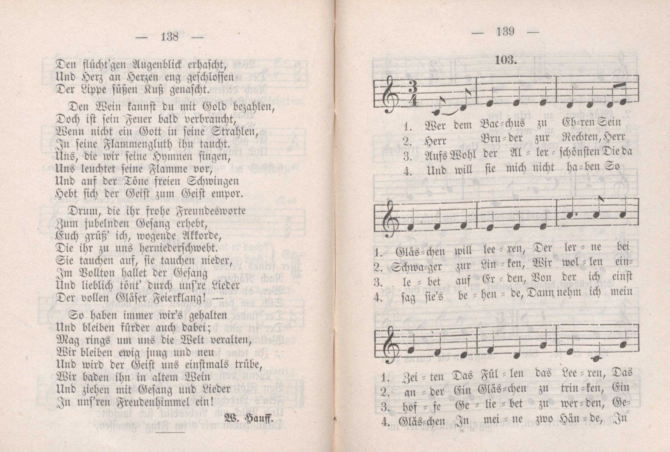 Dorpater Burschenliederbuch (1882) | 75. (138-139) Main body of text