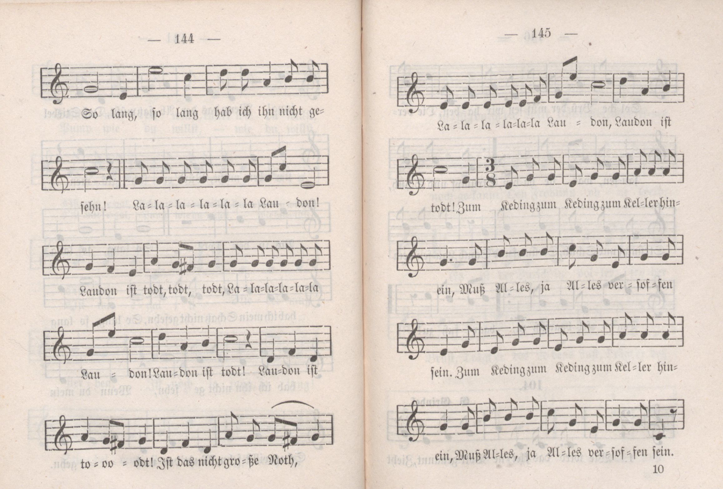 Dorpater Burschenliederbuch (1882) | 78. (144-145) Main body of text