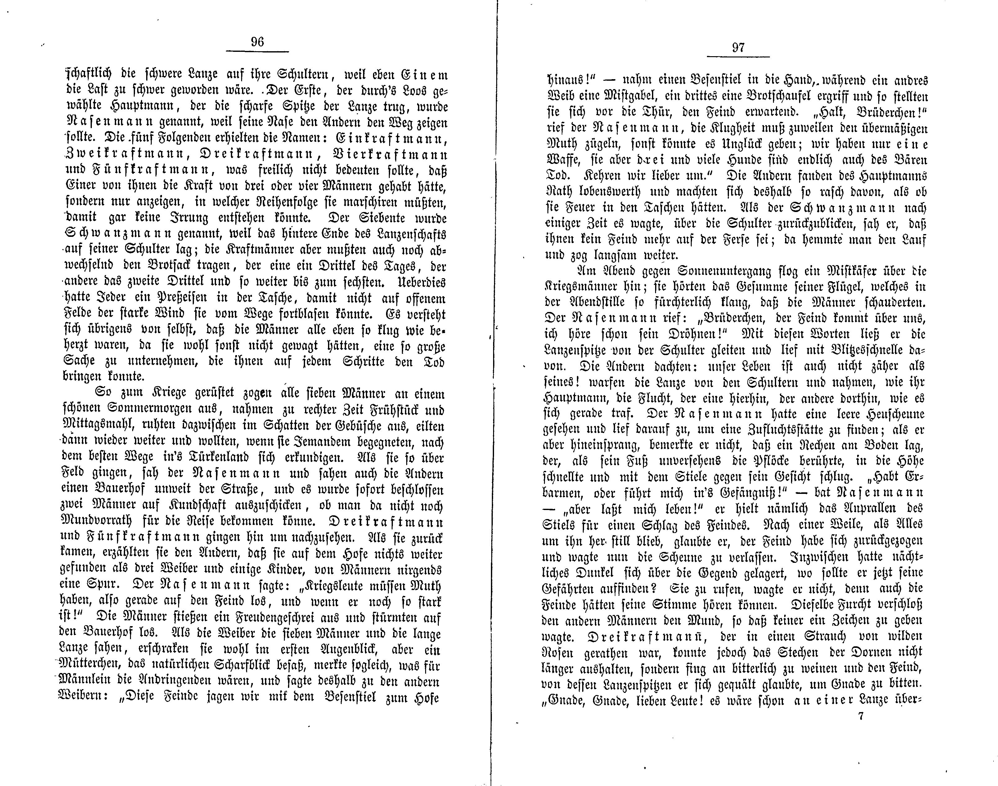 Wie sieben Schneider in den Türkenkrieg zogen (1881) | 2. (96-97) Main body of text