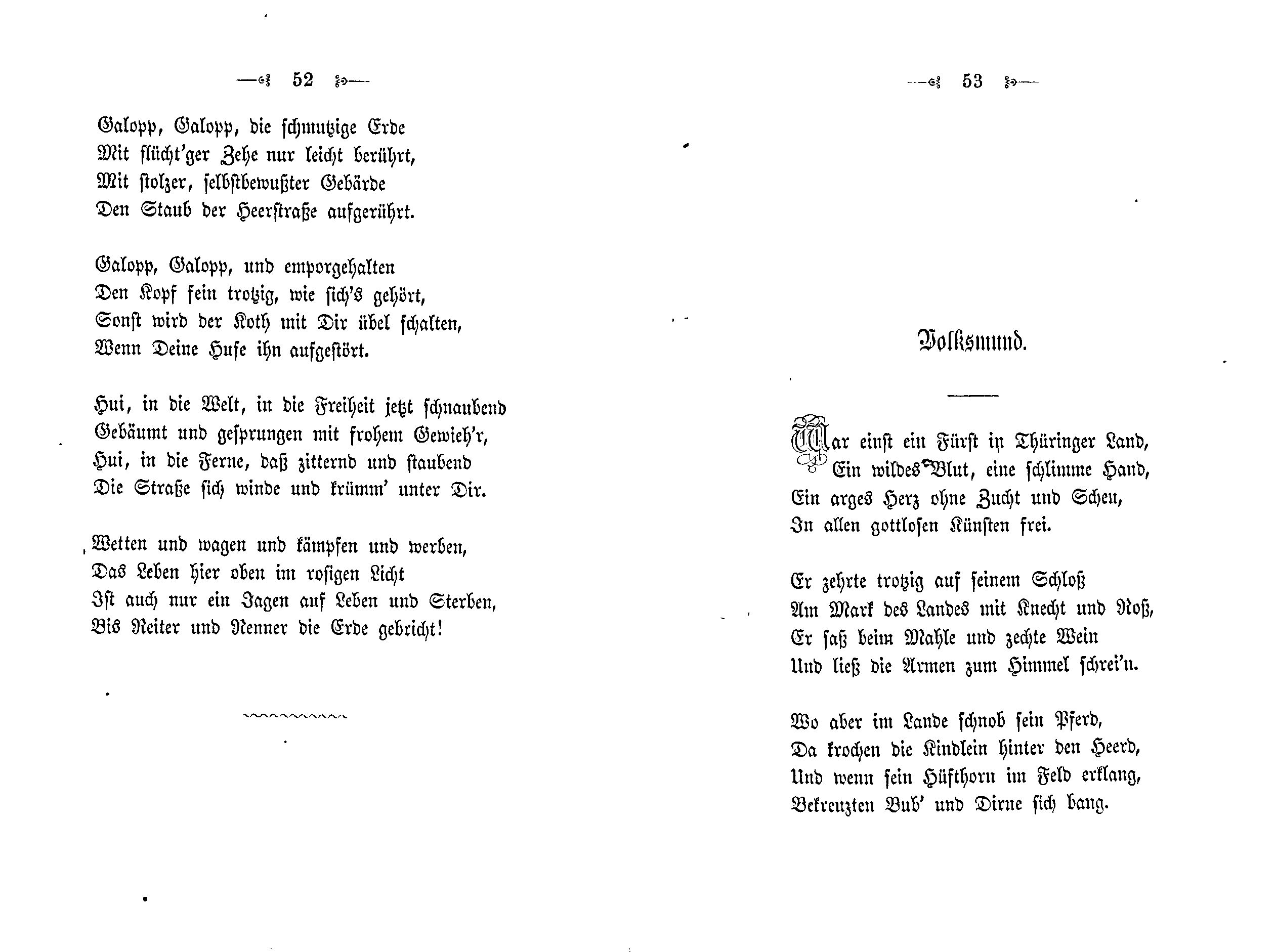 Volksmund (1871) | 1. (52-53) Основной текст