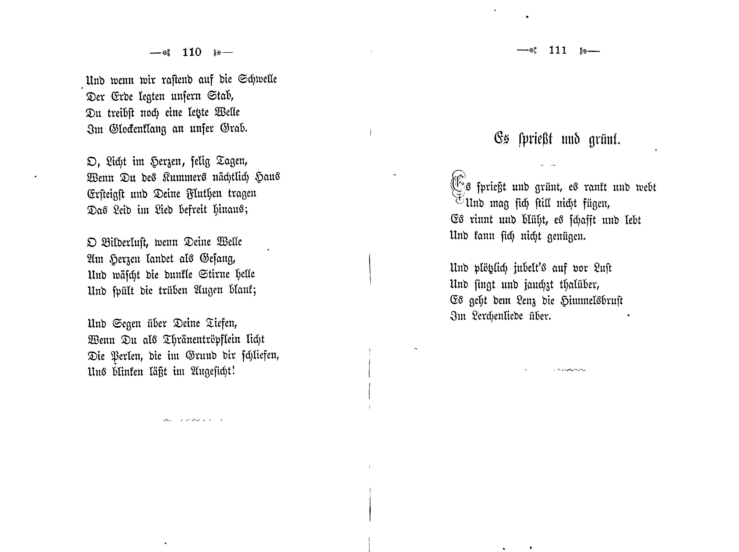Poetischer Nachlass von Freiherrn Karl von Fircks (1871) | 59. (110-111) Основной текст