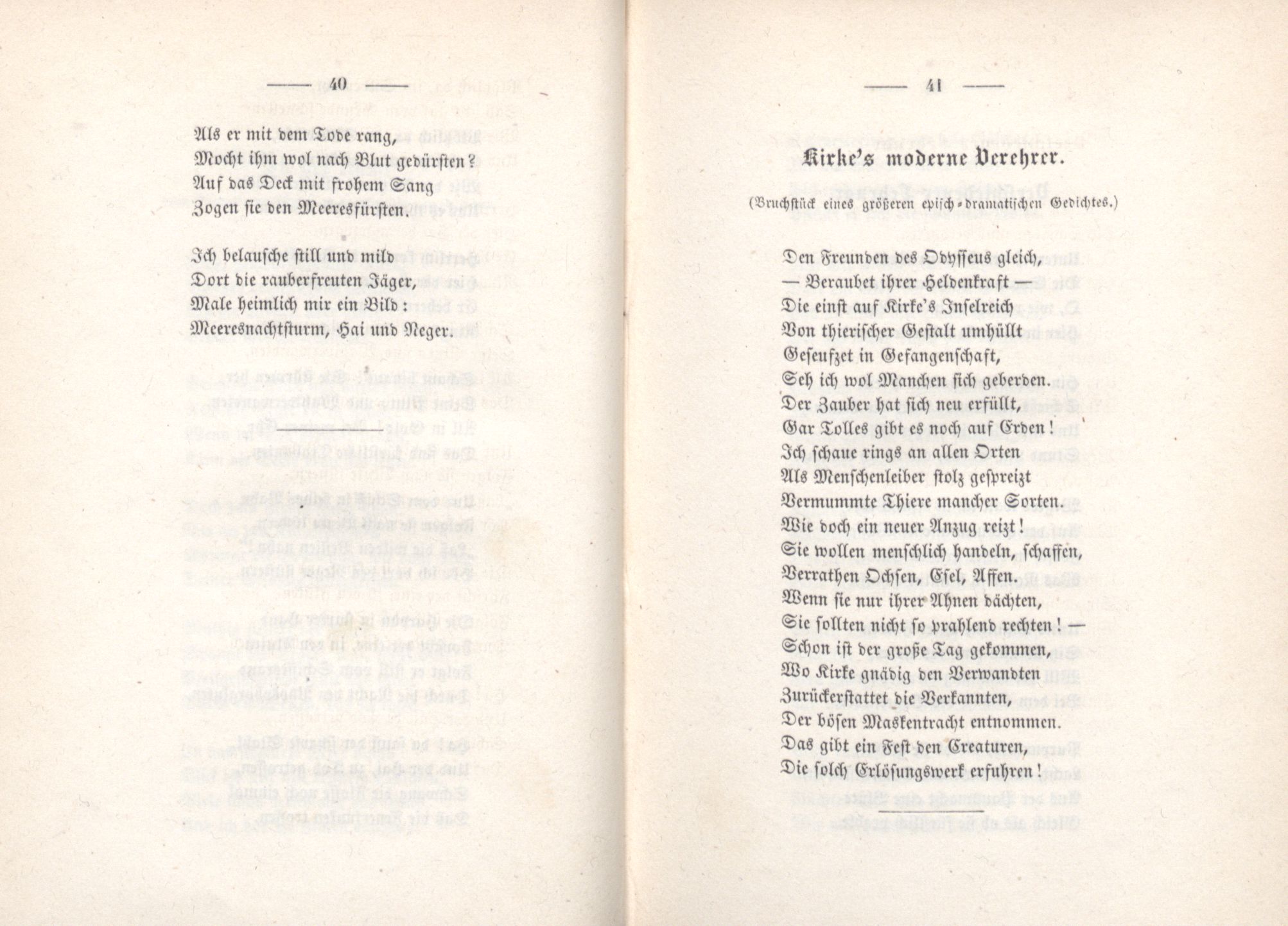 Palmen und Birken (1852) | 28. (40-41) Põhitekst