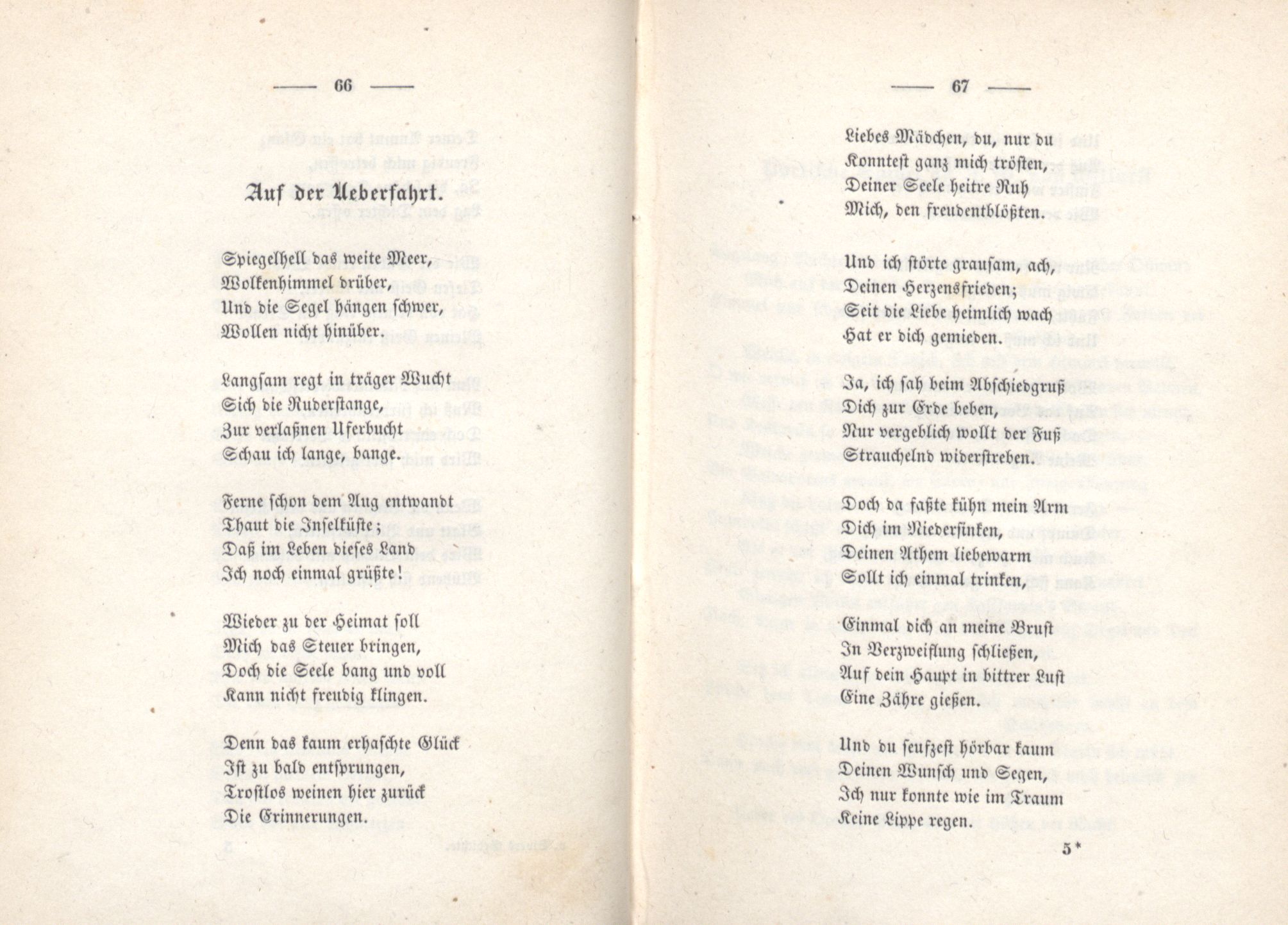 Palmen und Birken (1852) | 41. (66-67) Põhitekst