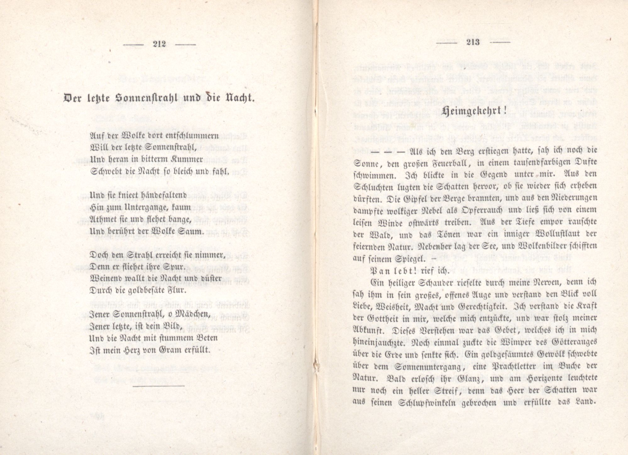 Palmen und Birken (1852) | 114. (212-213) Põhitekst