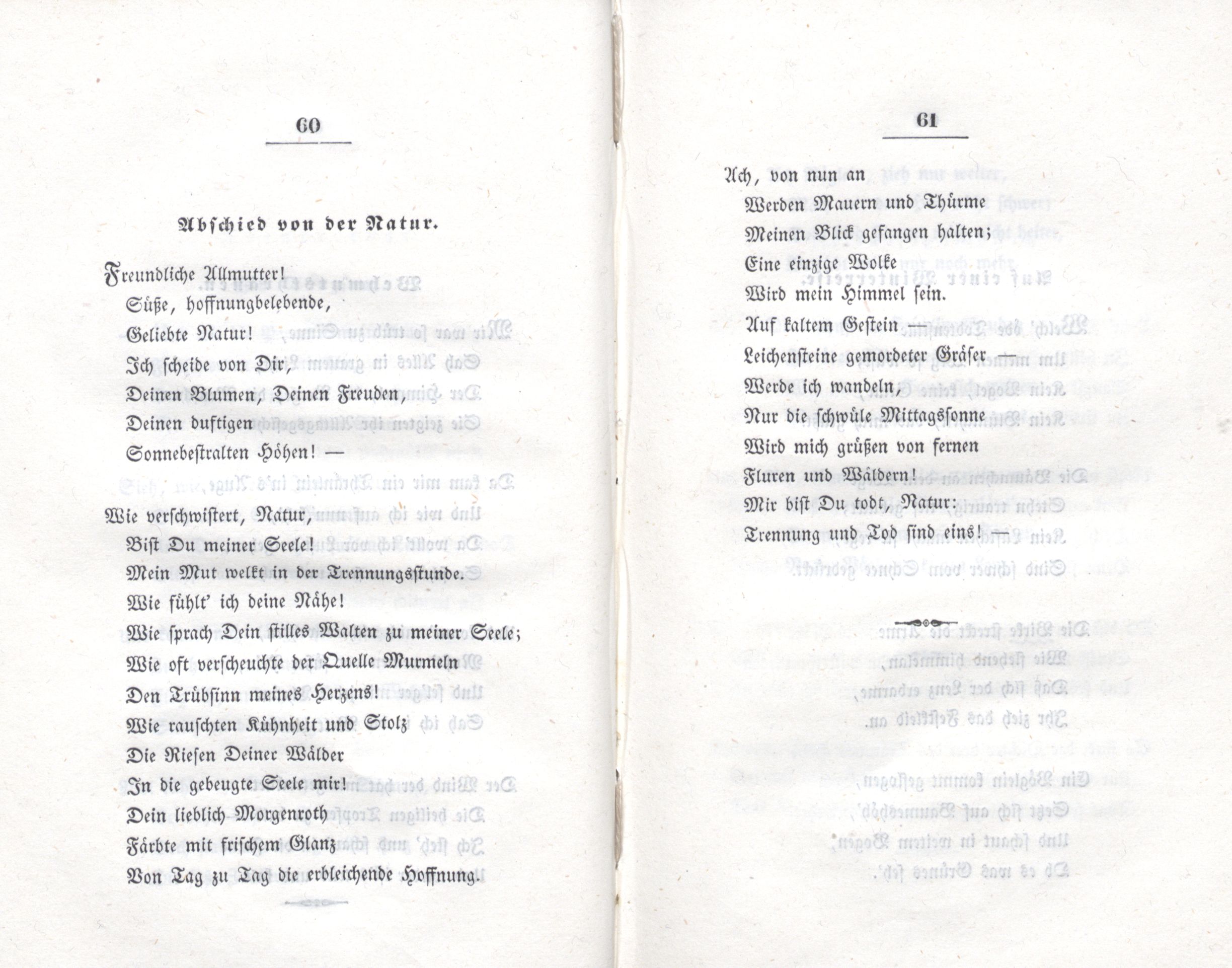 Schneeglöckchen (1838) | 37. (60-61) Haupttext