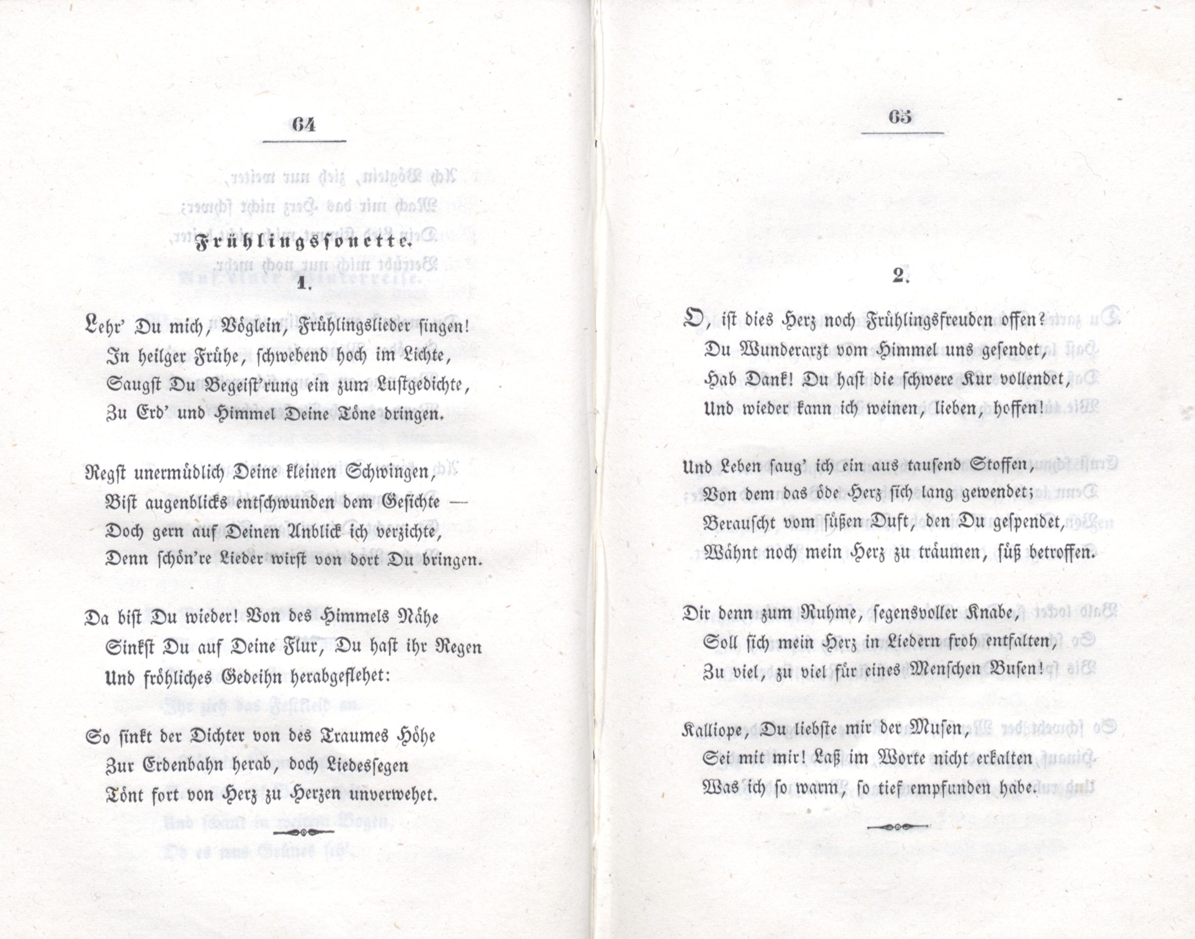 Schneeglöckchen (1838) | 39. (64-65) Haupttext