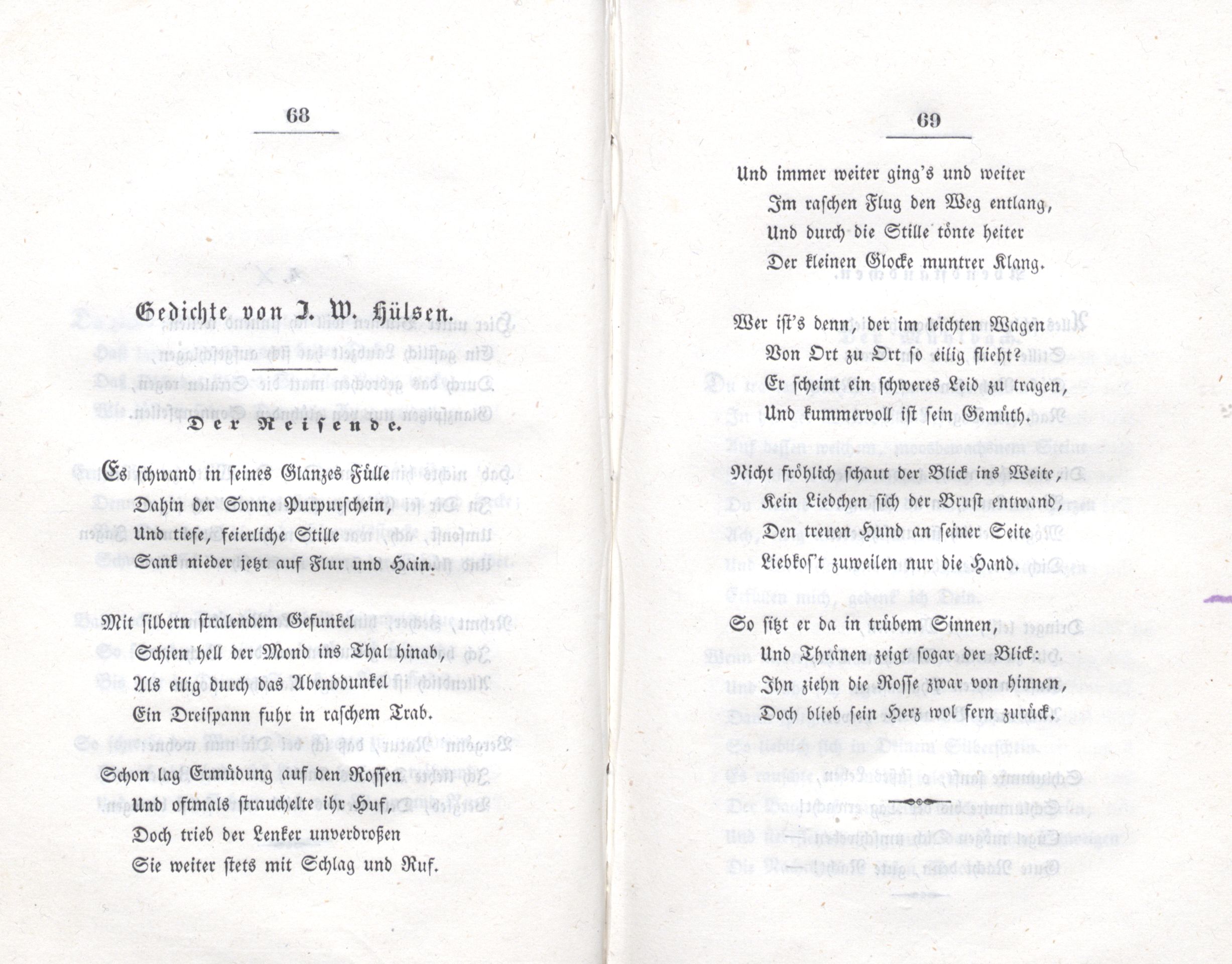 Der Reisende (1838) | 1. (68-69) Haupttext