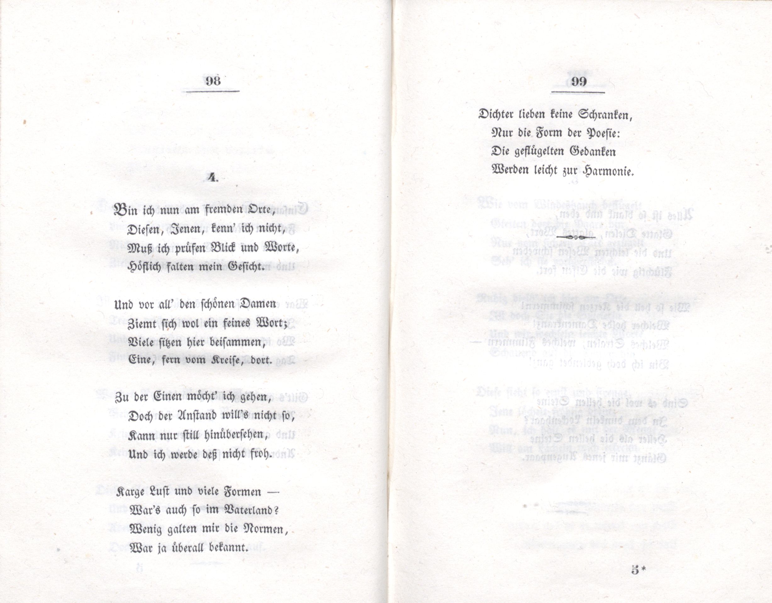 Bin ich nun am fremden Orte ... (1838) | 1. (98-99) Основной текст