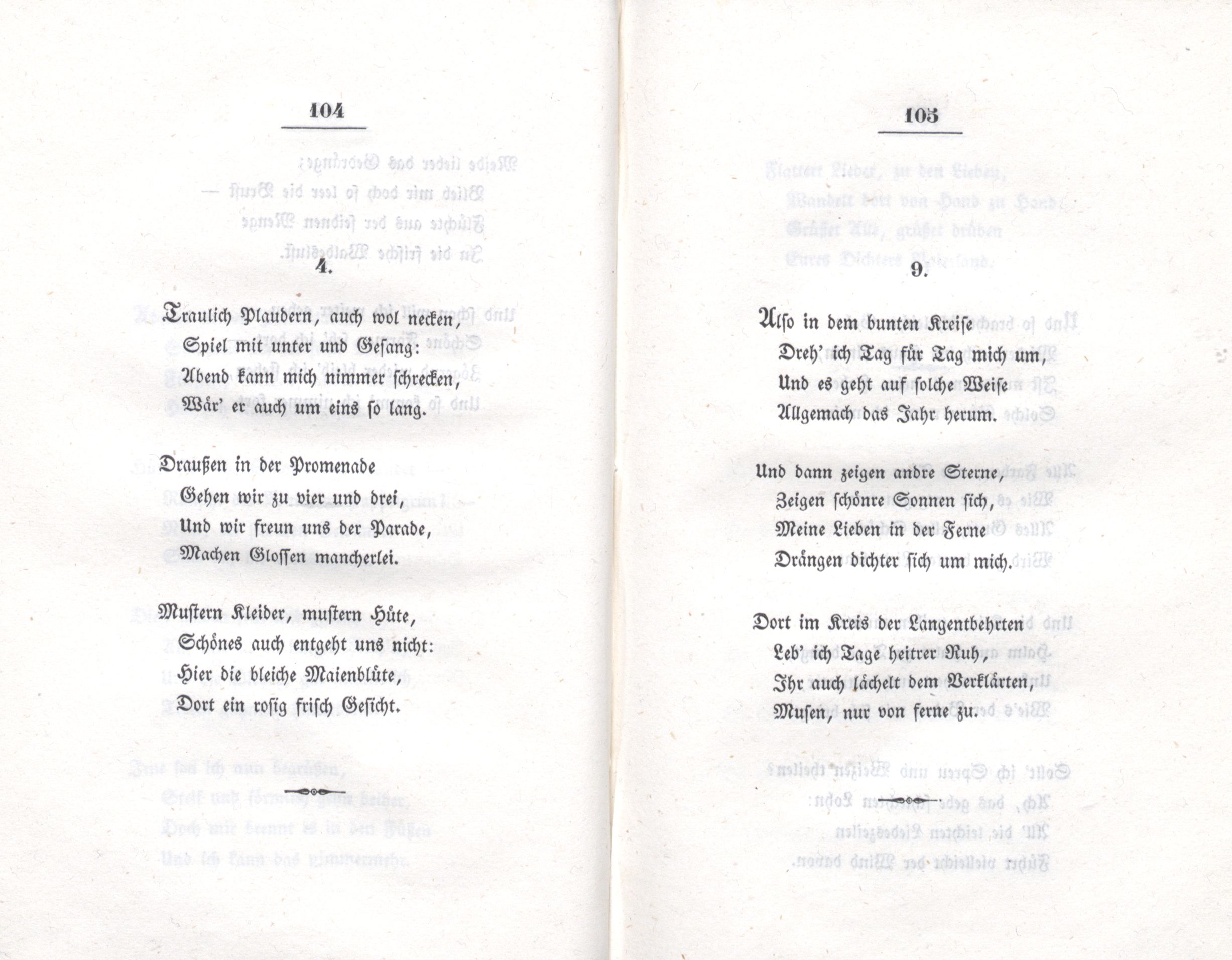 Traulich Plaudern, auch wol necken ... (1838) | 1. (104-105) Основной текст