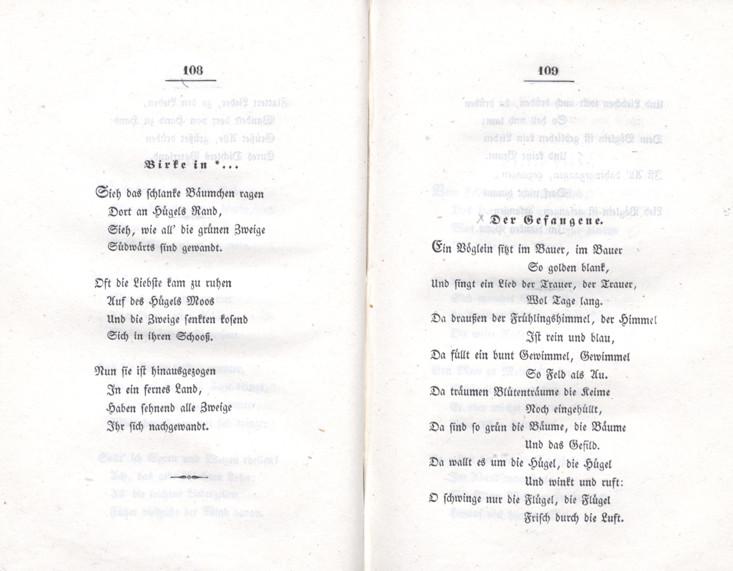 Birke in *... (1838) | 1. (108-109) Основной текст