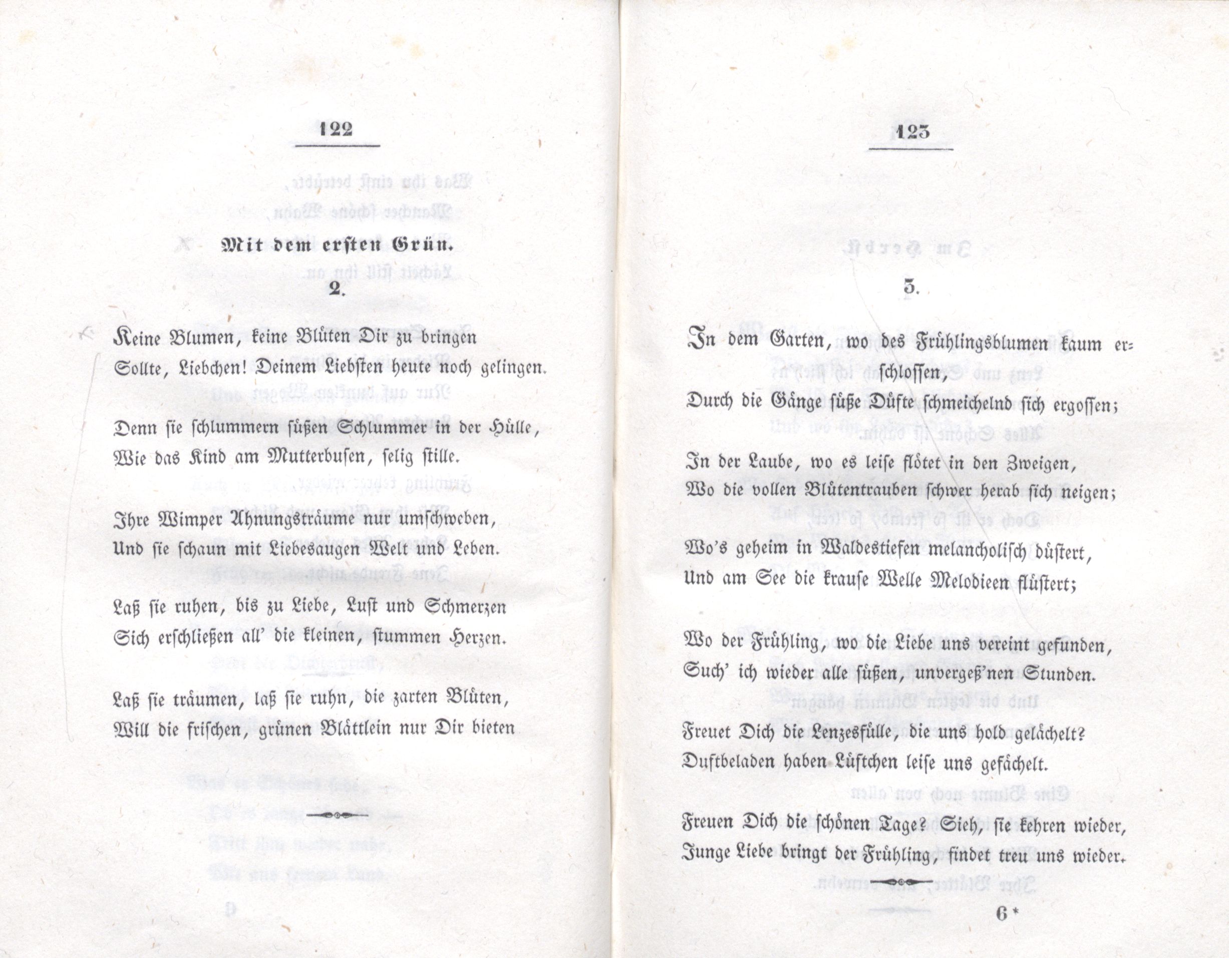 Mit dem ersten Grün (1838) | 1. (122-123) Основной текст