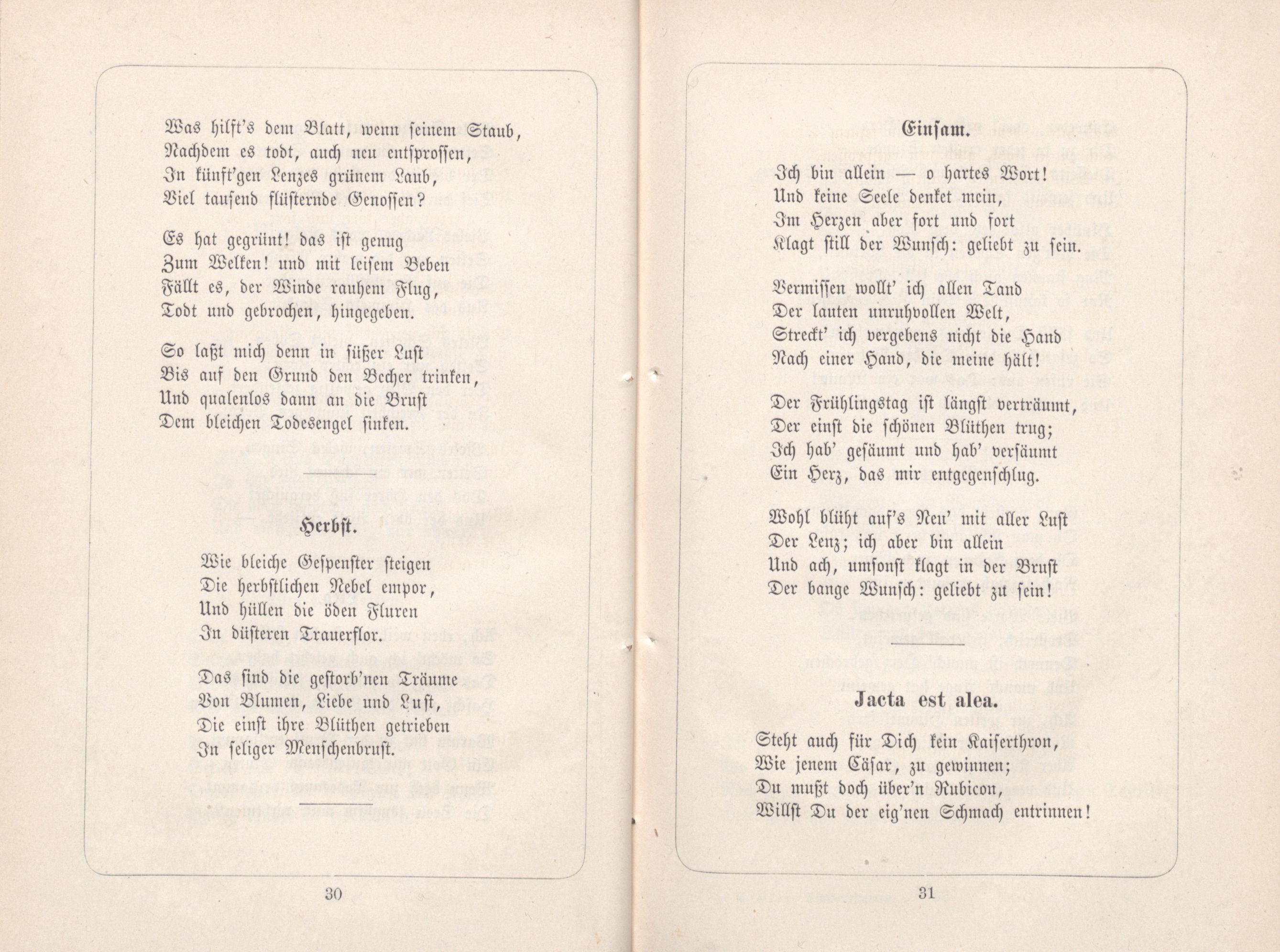 Jacta est alea (1885) | 1. (30-31) Основной текст