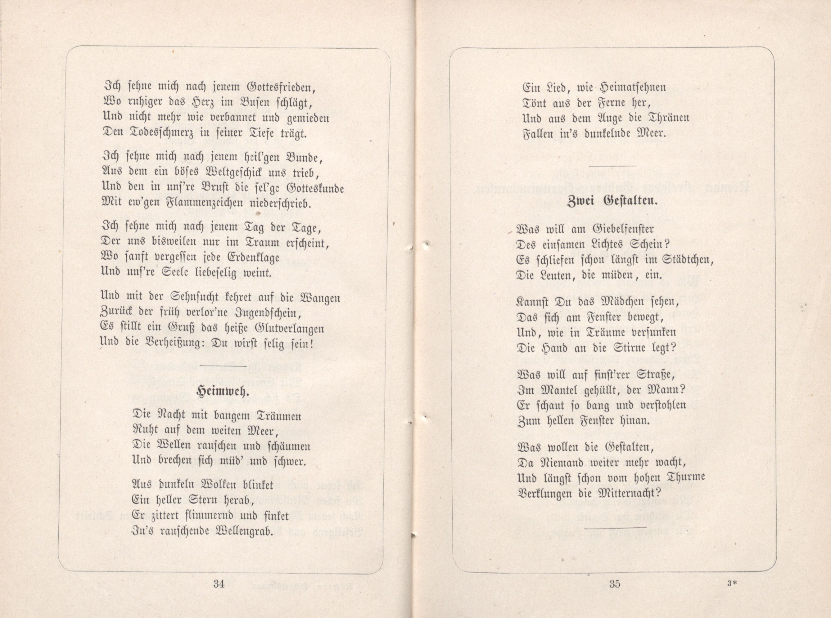 Zwei Gestalten (1885) | 1. (34-35) Põhitekst