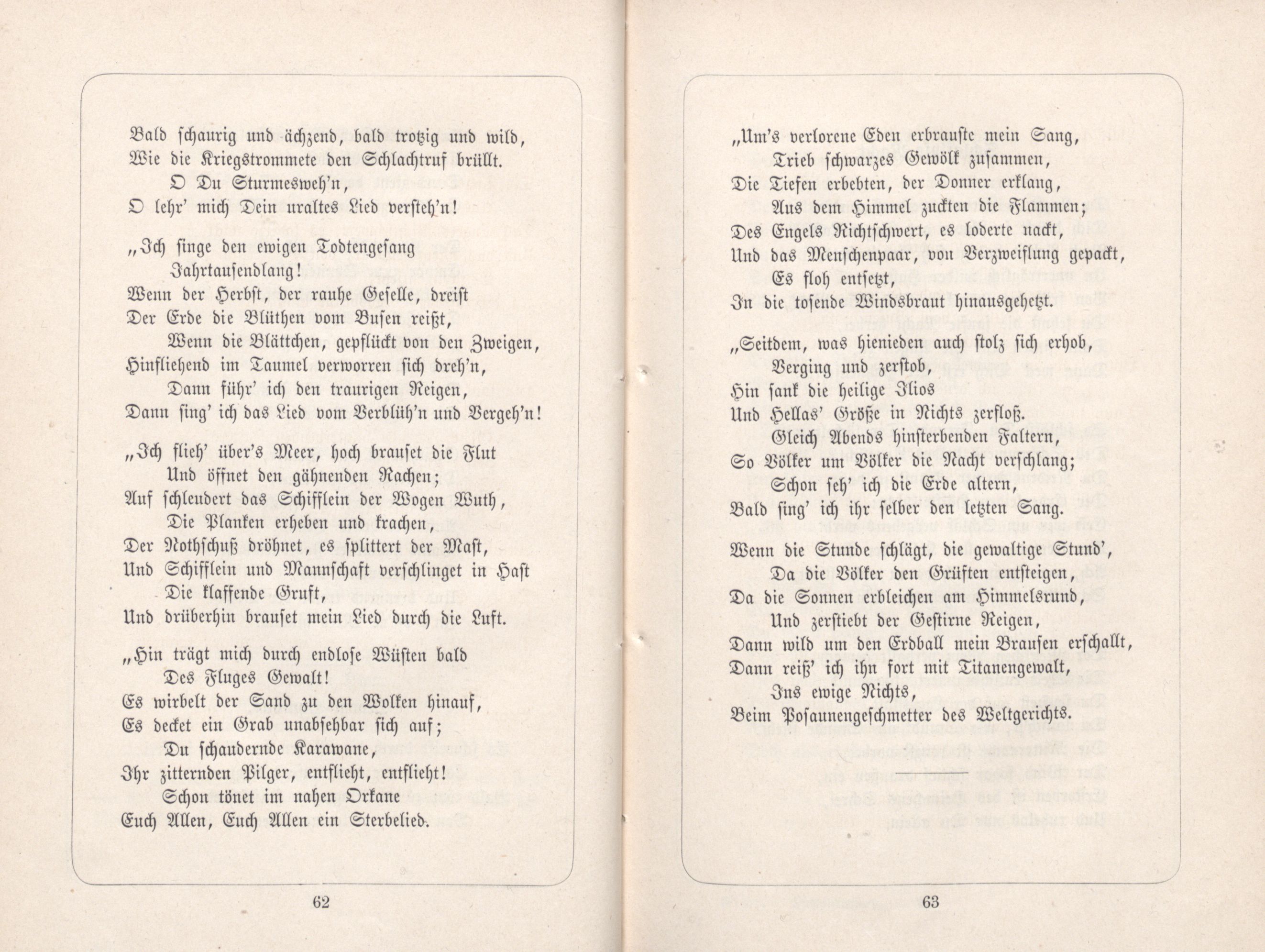 Dichterstimmen aus Baltischen Landen (1885) | 39. (62-63) Основной текст