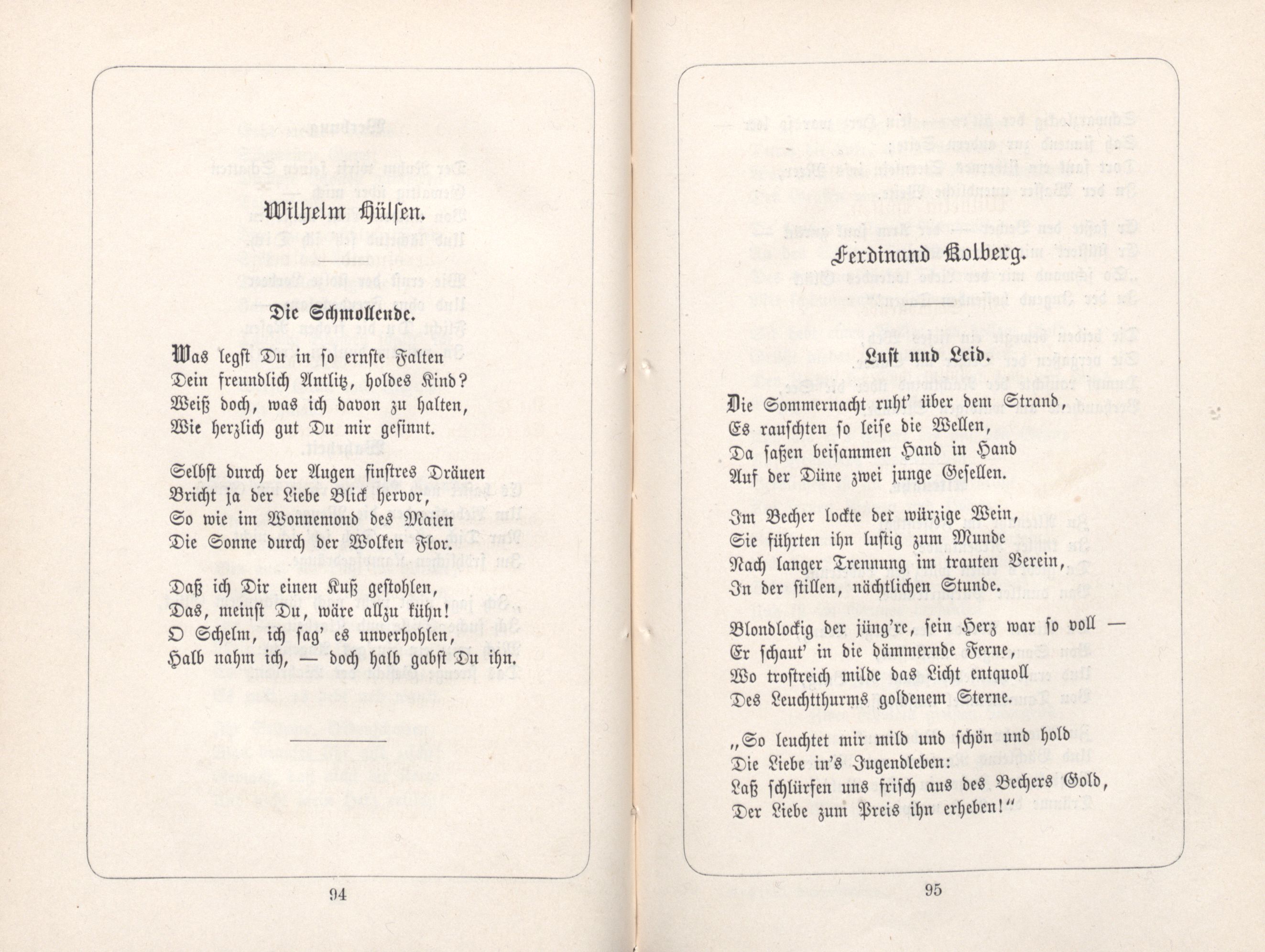 Die Schmollende (1885) | 1. (94-95) Основной текст