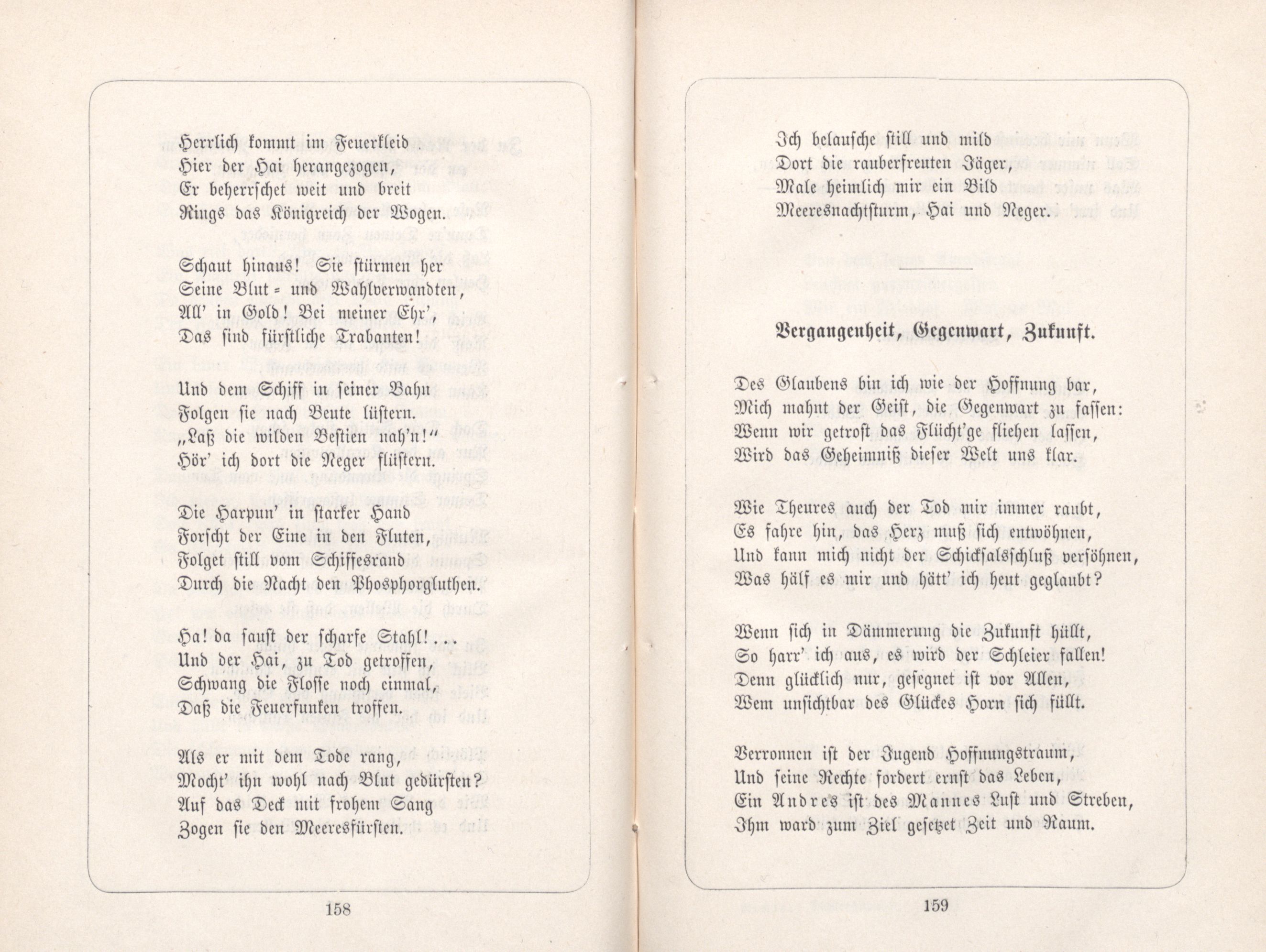 Vergangenheit, Gegenwart, Zukunft (1885) | 1. (158-159) Main body of text