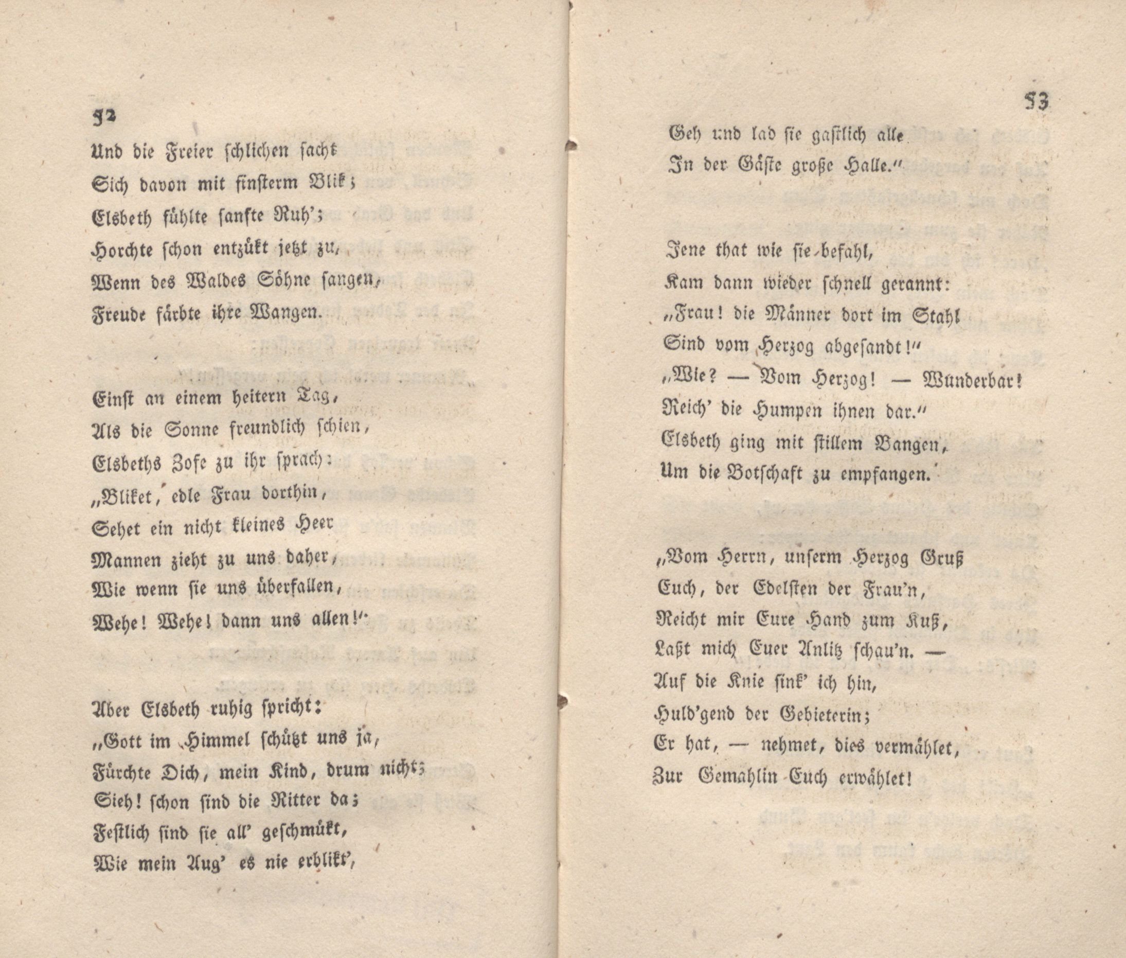 Kleine Gedichte (1822) | 27. (52-53) Основной текст