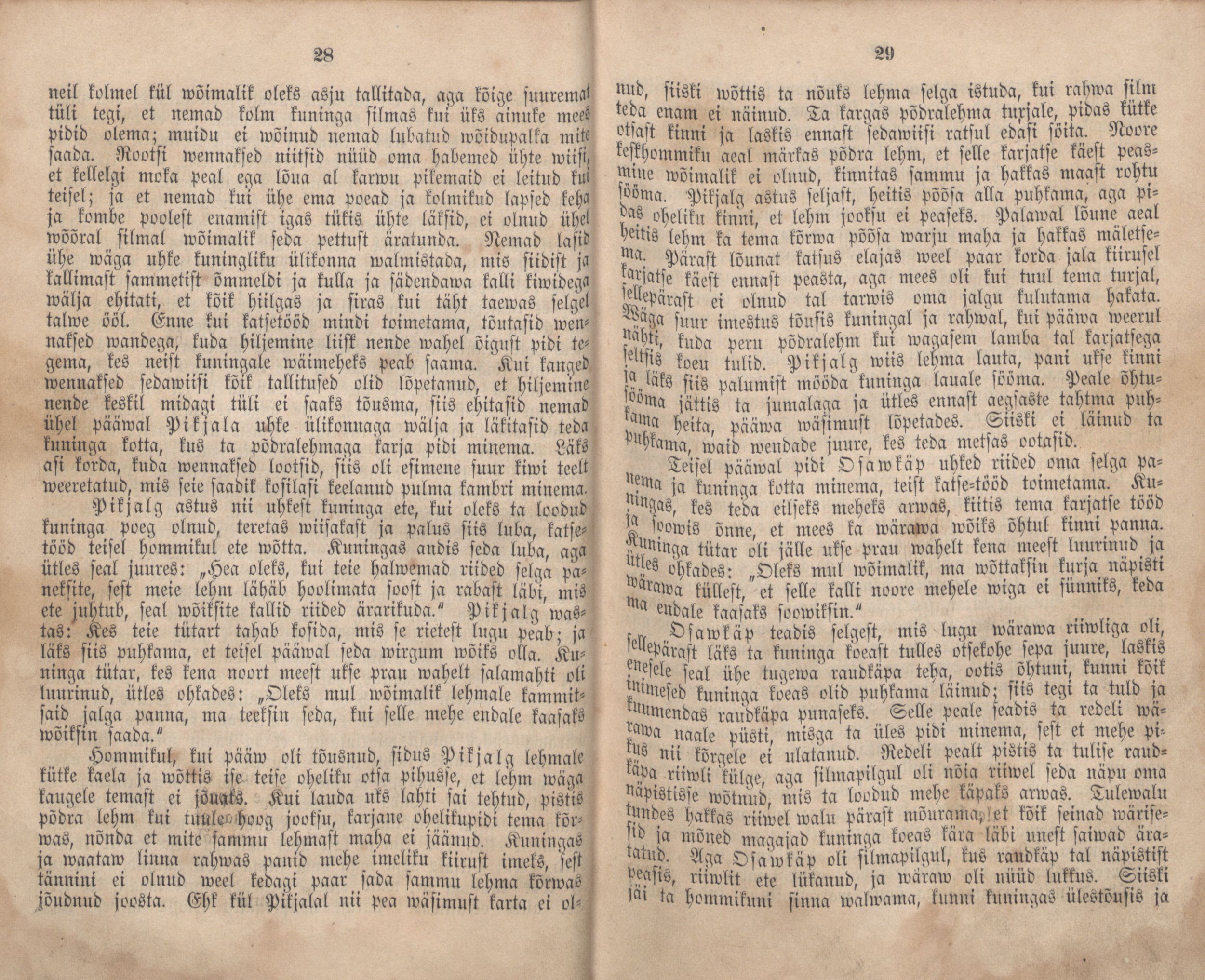 Eestirahwa Ennemuistesed jutud (1866) | 21. (28-29) Haupttext