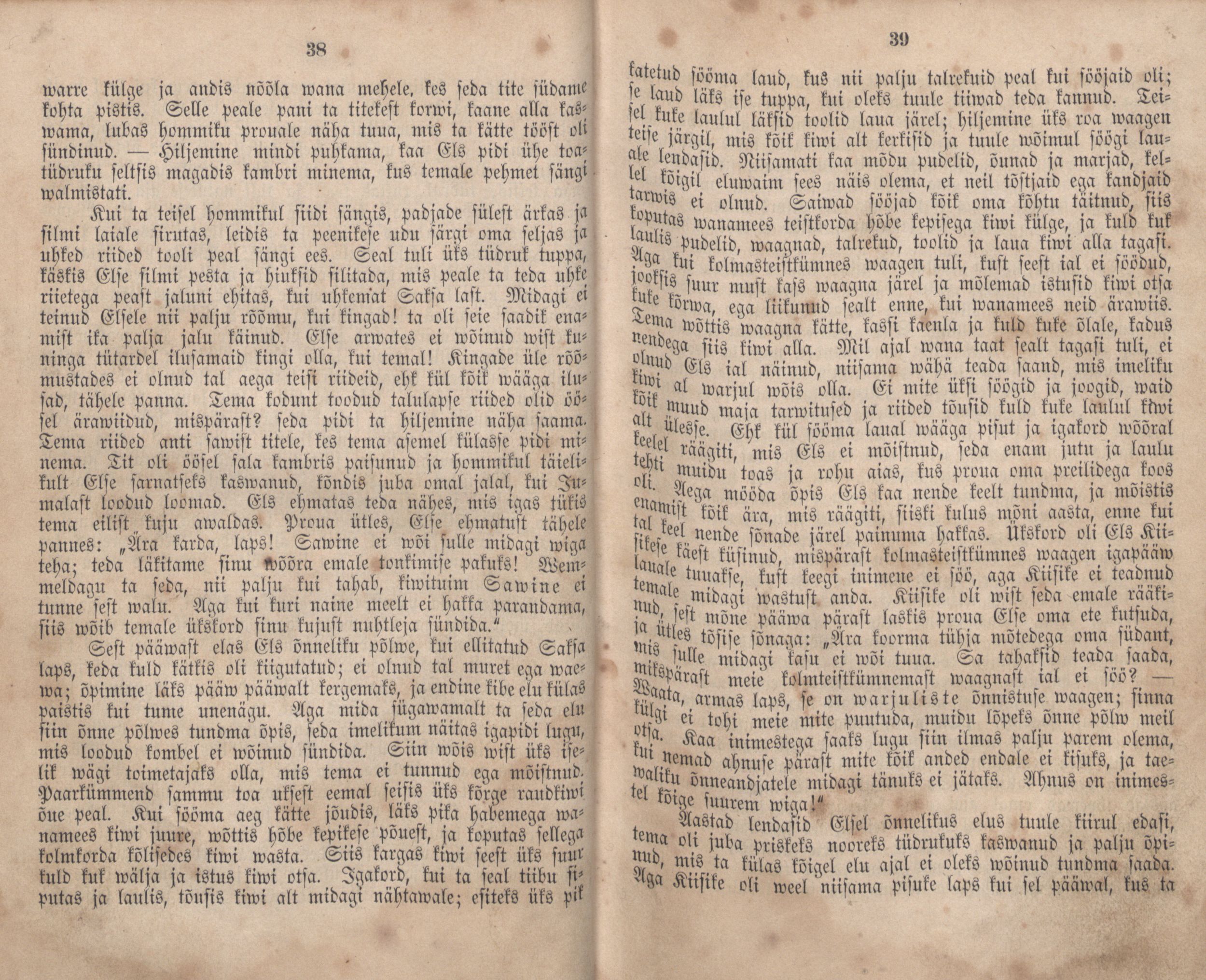 Eestirahwa Ennemuistesed jutud (1866) | 26. (38-39) Main body of text