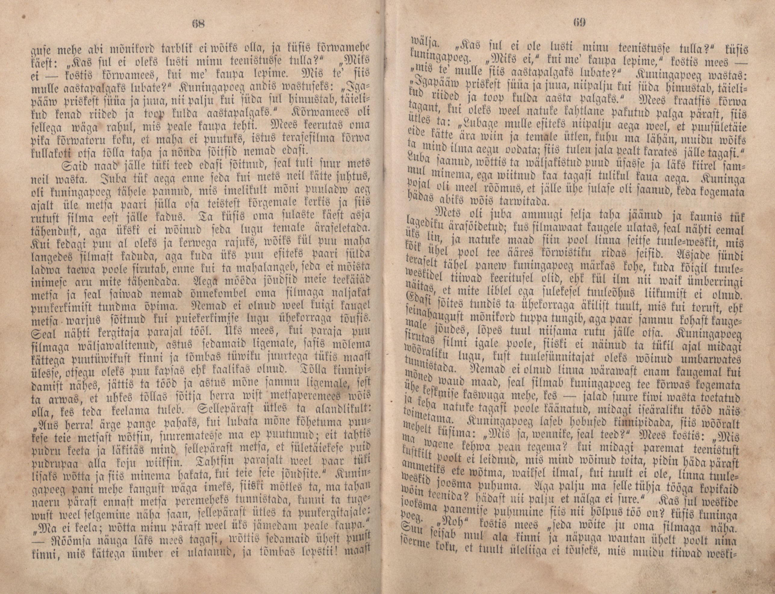 Eestirahwa Ennemuistesed jutud (1866) | 41. (68-69) Haupttext