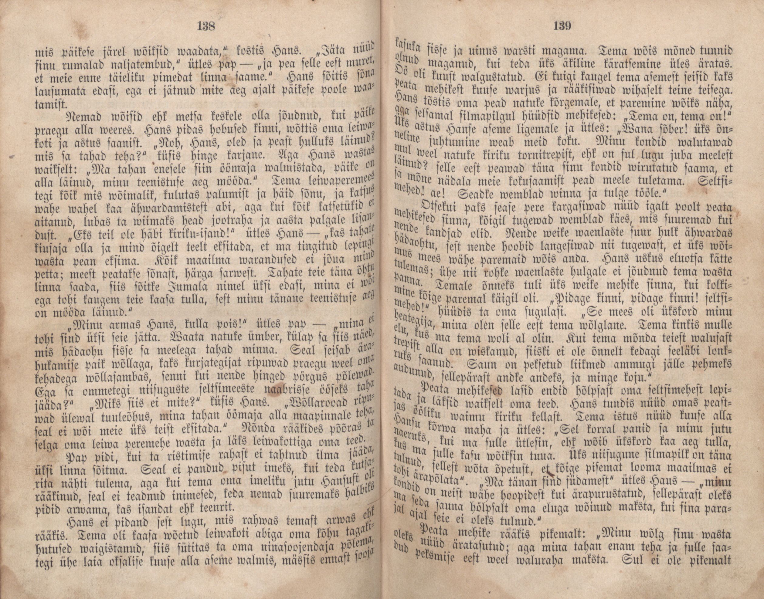 Eestirahwa Ennemuistesed jutud (1866) | 76. (138-139) Main body of text