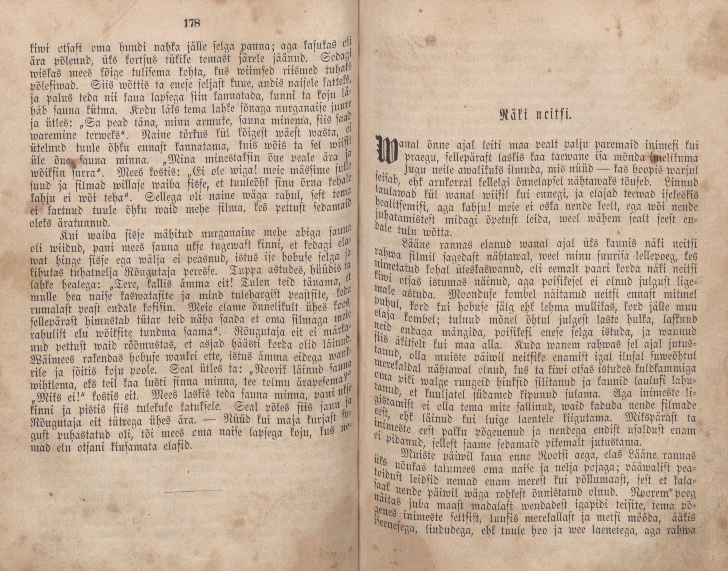 Näki neitsi (1866) | 1. (178-179) Основной текст