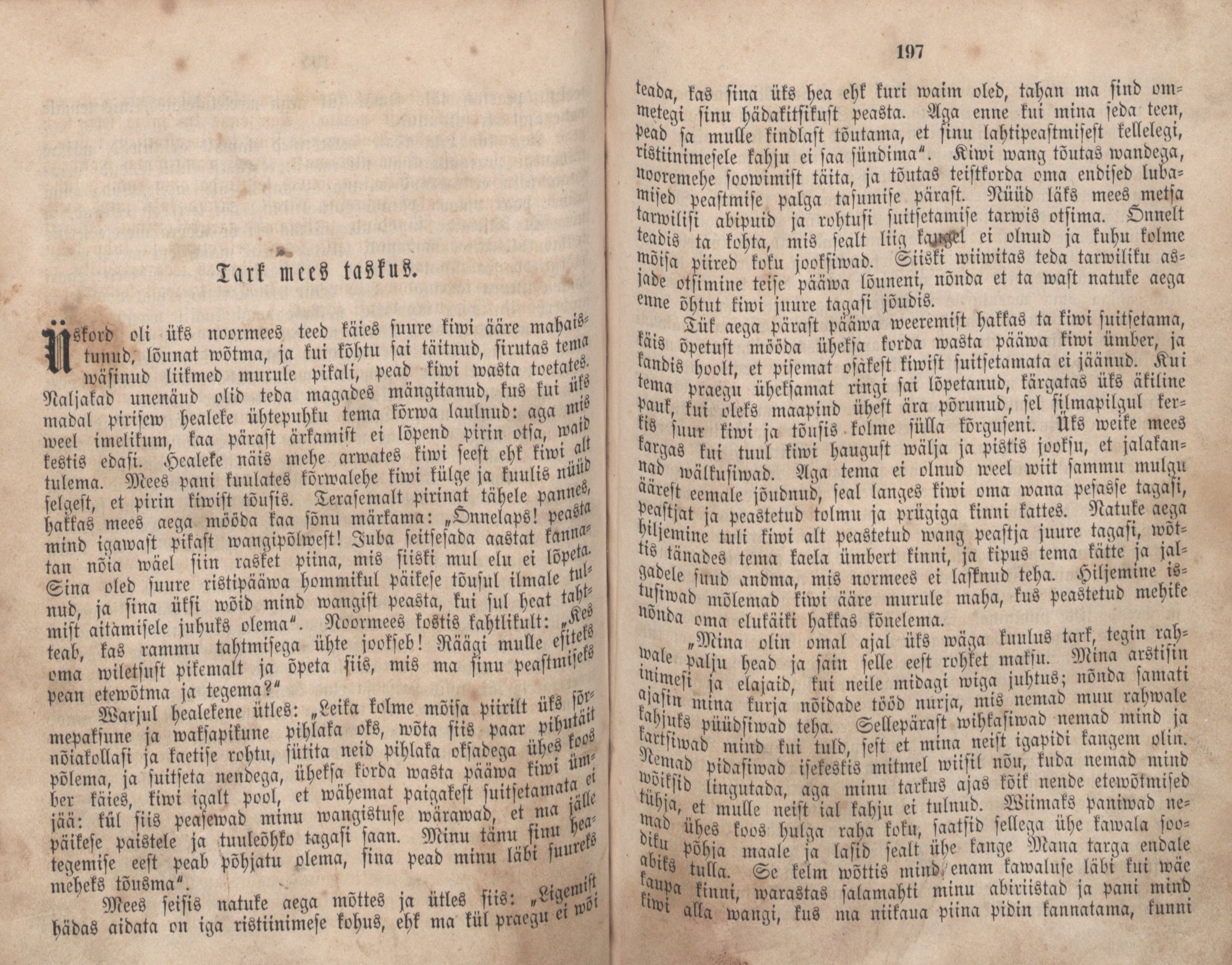 Eestirahwa Ennemuistesed jutud (1866) | 105. (196-197) Main body of text