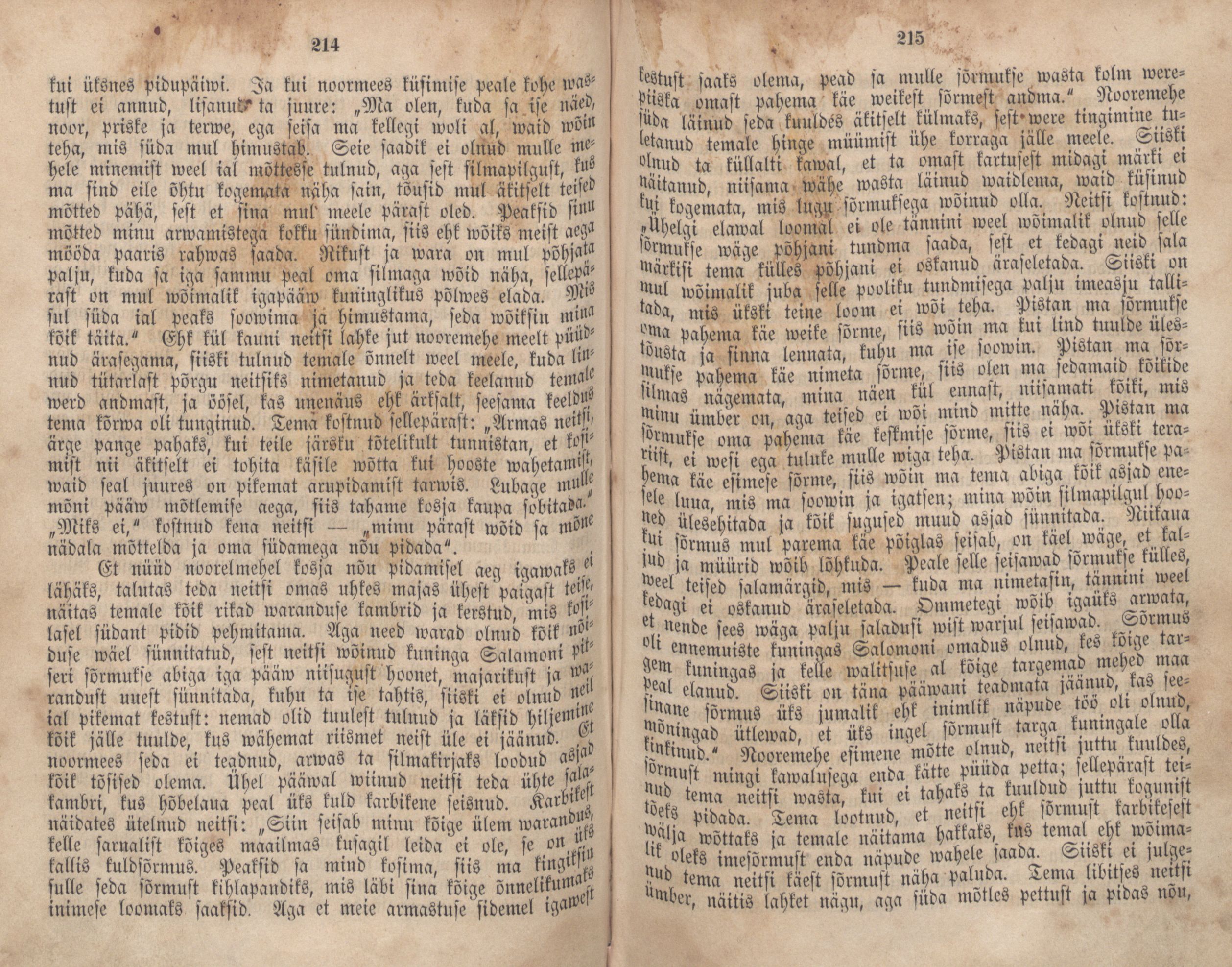 Eestirahwa Ennemuistesed jutud (1866) | 114. (214-215) Haupttext