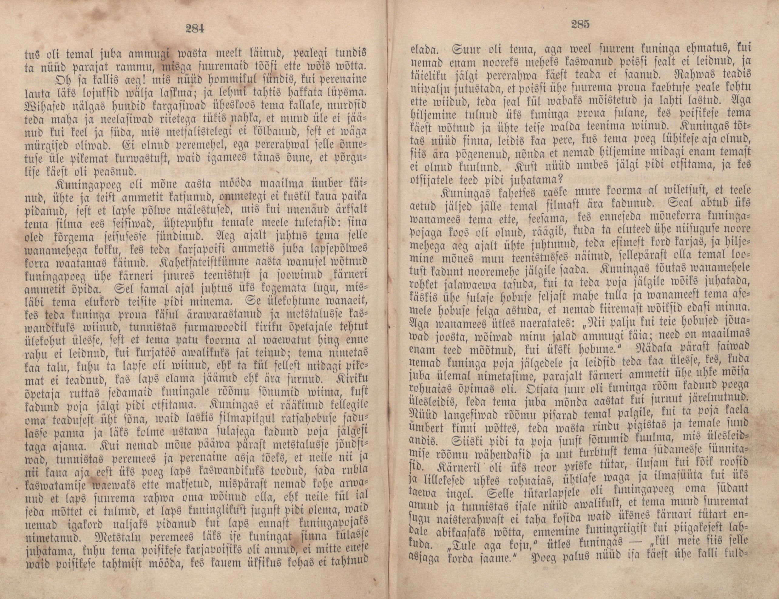 Eestirahwa Ennemuistesed jutud (1866) | 149. (284-285) Основной текст