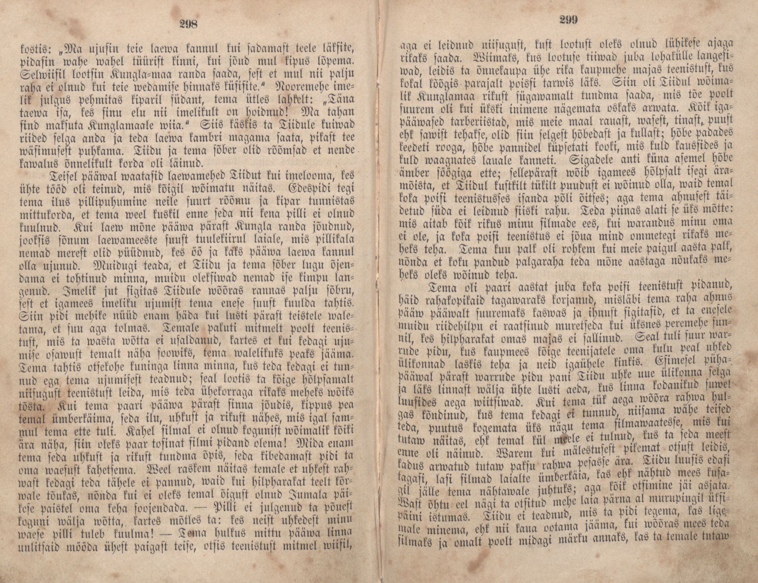 Eestirahwa Ennemuistesed jutud (1866) | 156. (298-299) Main body of text