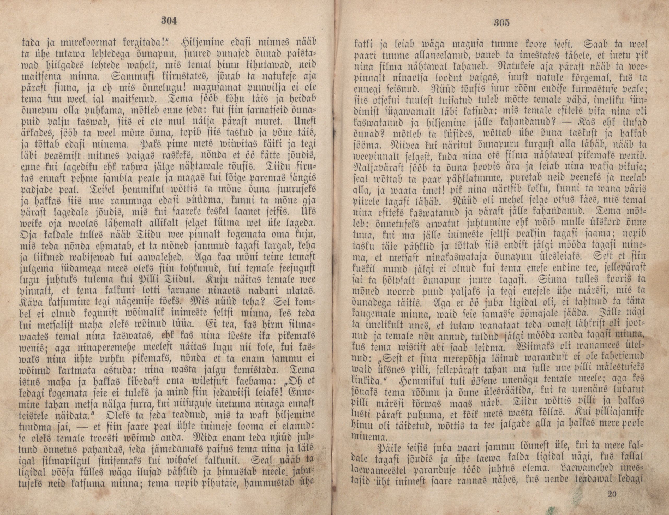 Eestirahwa Ennemuistesed jutud (1866) | 159. (304-305) Основной текст