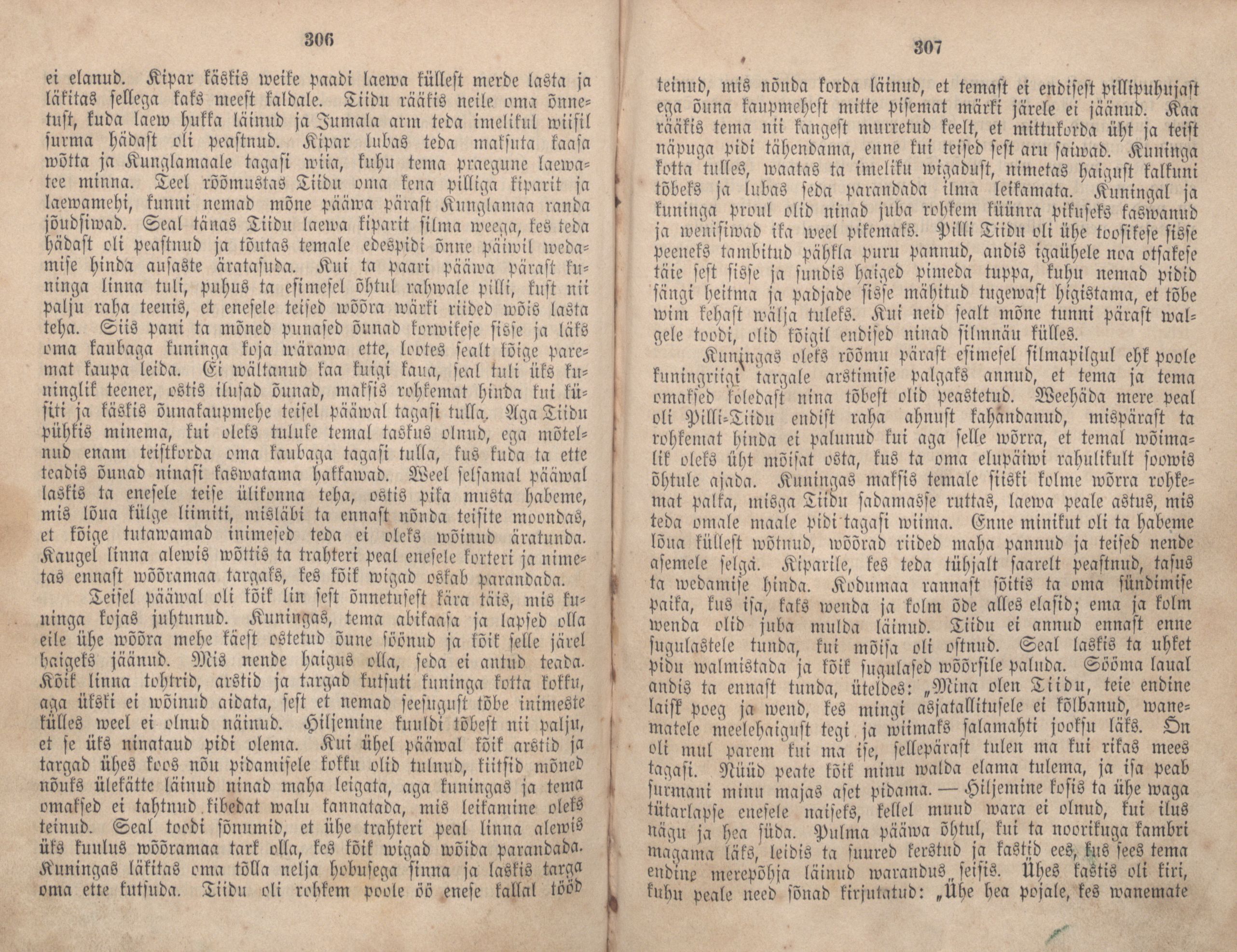 Eestirahwa Ennemuistesed jutud (1866) | 160. (306-307) Põhitekst