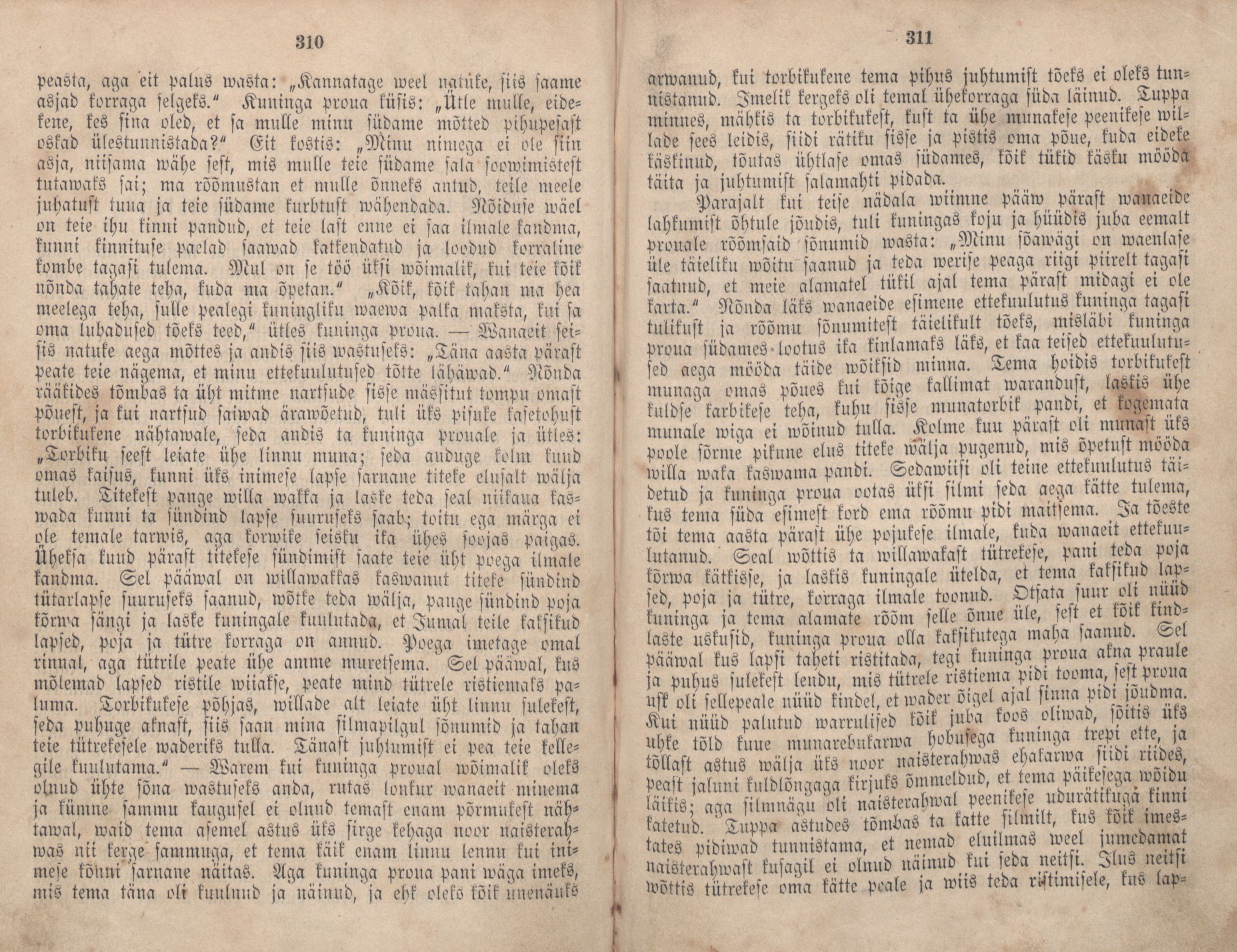 Eestirahwa Ennemuistesed jutud (1866) | 162. (310-311) Haupttext