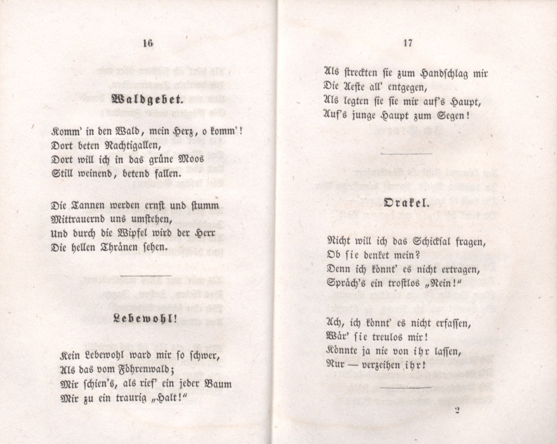 Waldgebet (1849) | 1. (16-17) Haupttext