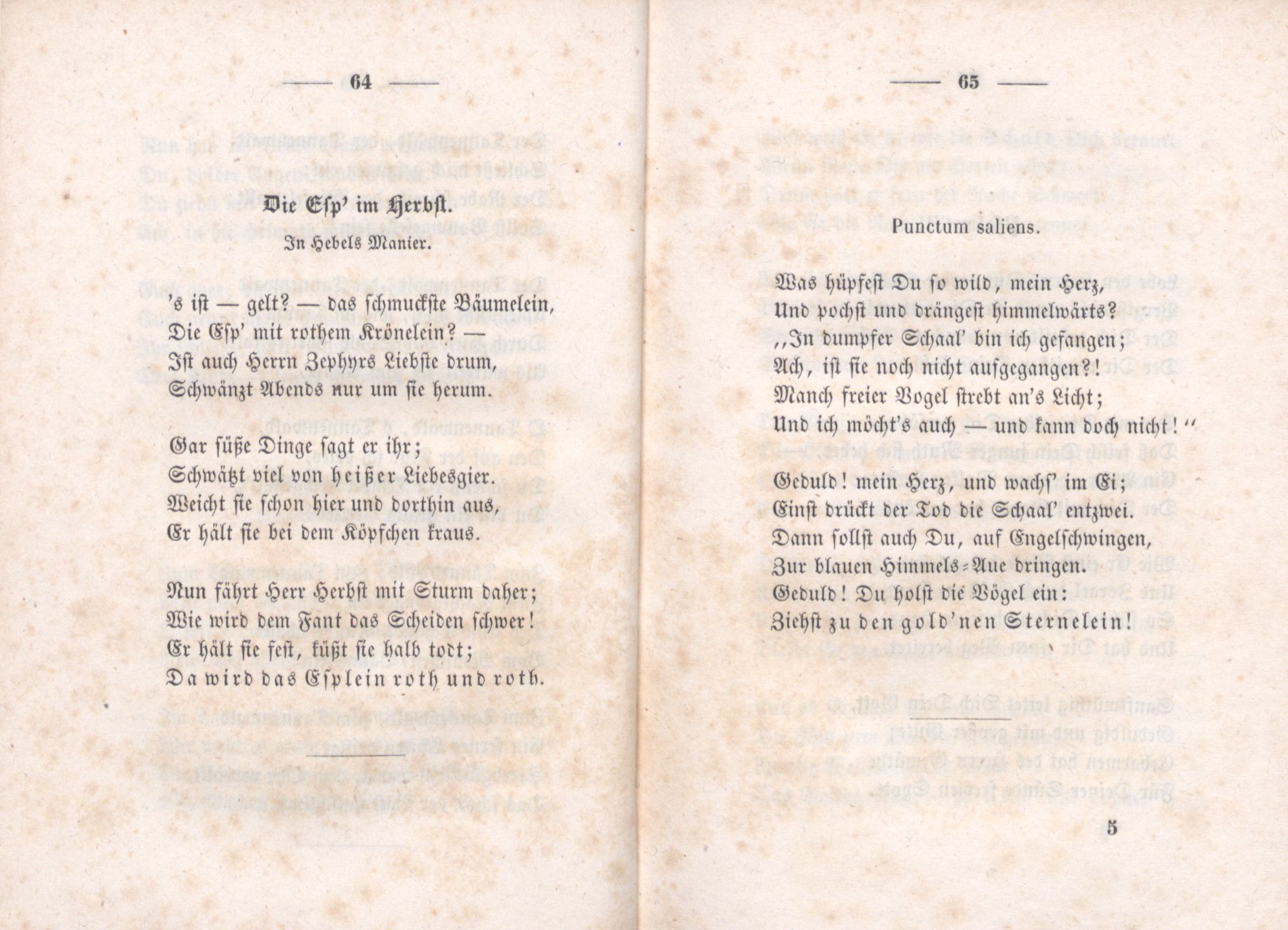 Die Esp' im Herbst (1851) | 1. (64-65) Основной текст