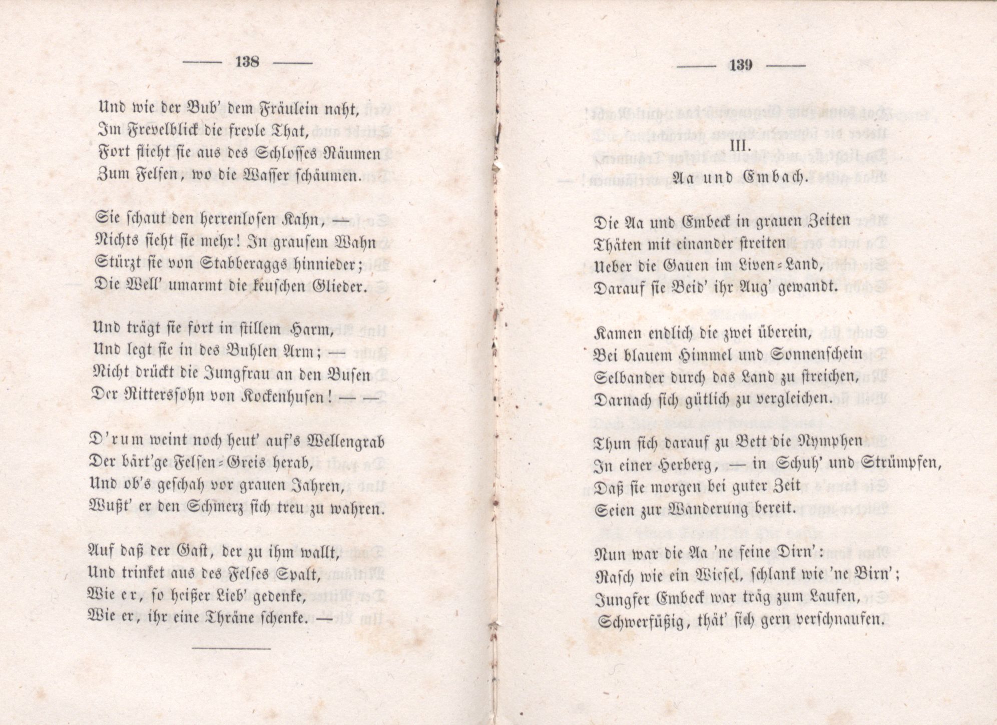 Aa und Embach (1851) | 1. (138-139) Haupttext